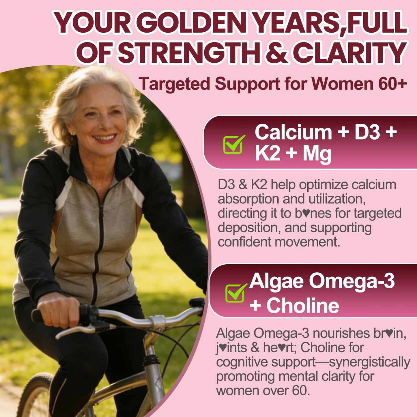 Fajeckma Multivitamin for Women Over 60 Gummies 120 Count