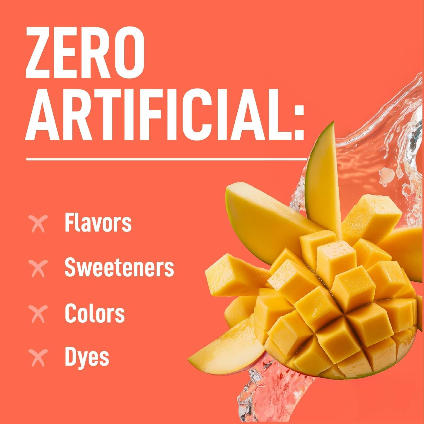Keppi Zero Calorie Electrolytes Powder Mango 12.3oz Tub