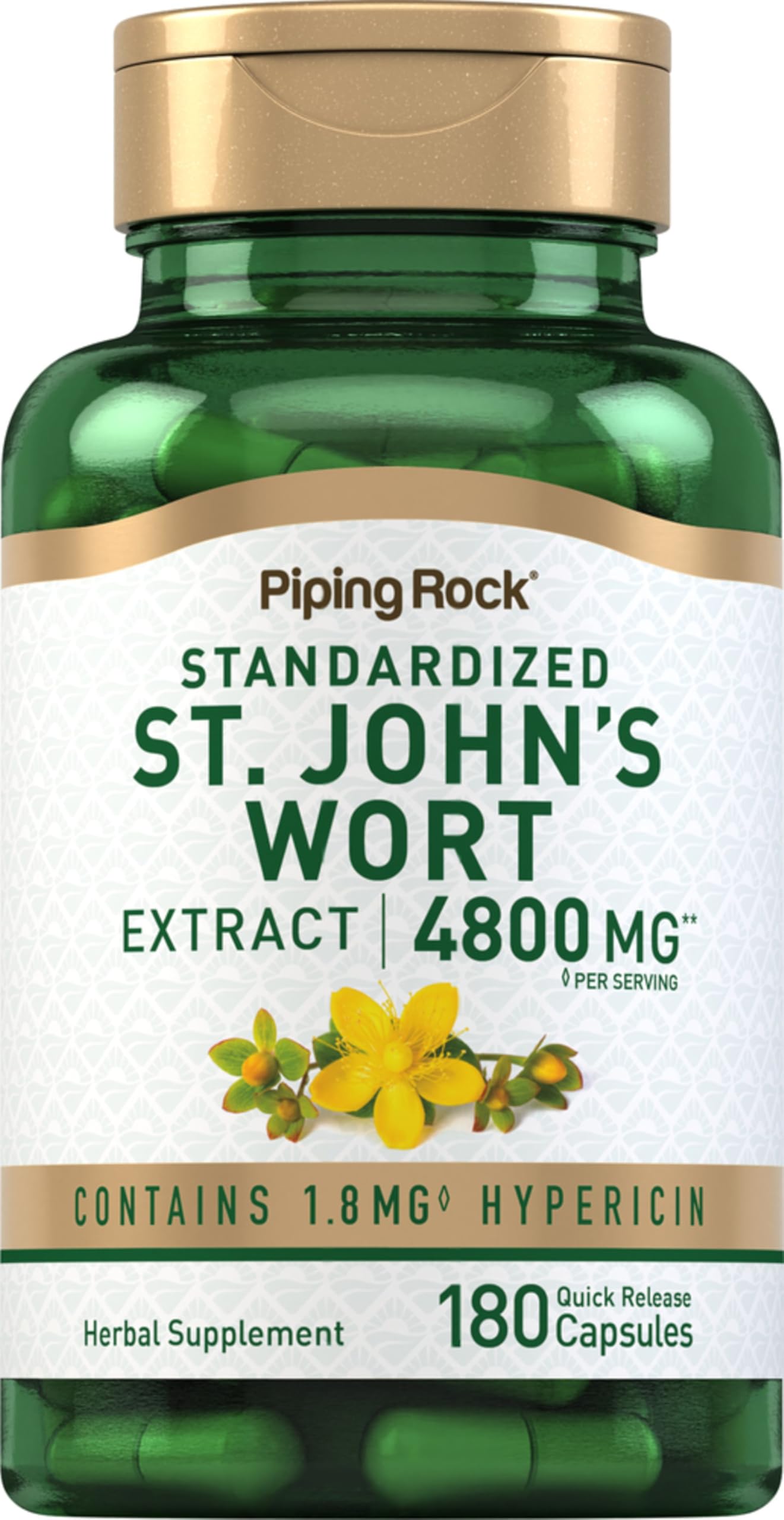 Piping Rock St. John's Wort 180 Capsules