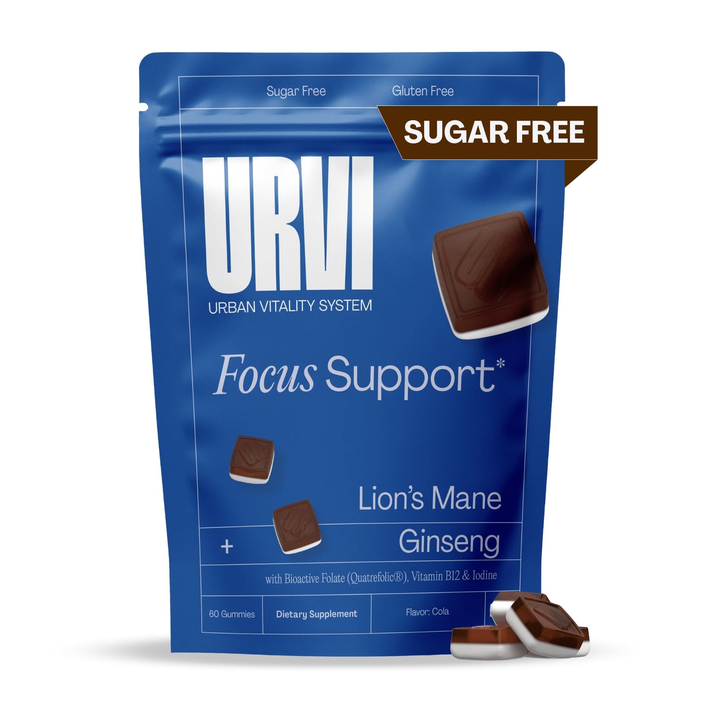 URVI Lion's Mane Gummies 5-in-1 60 Count