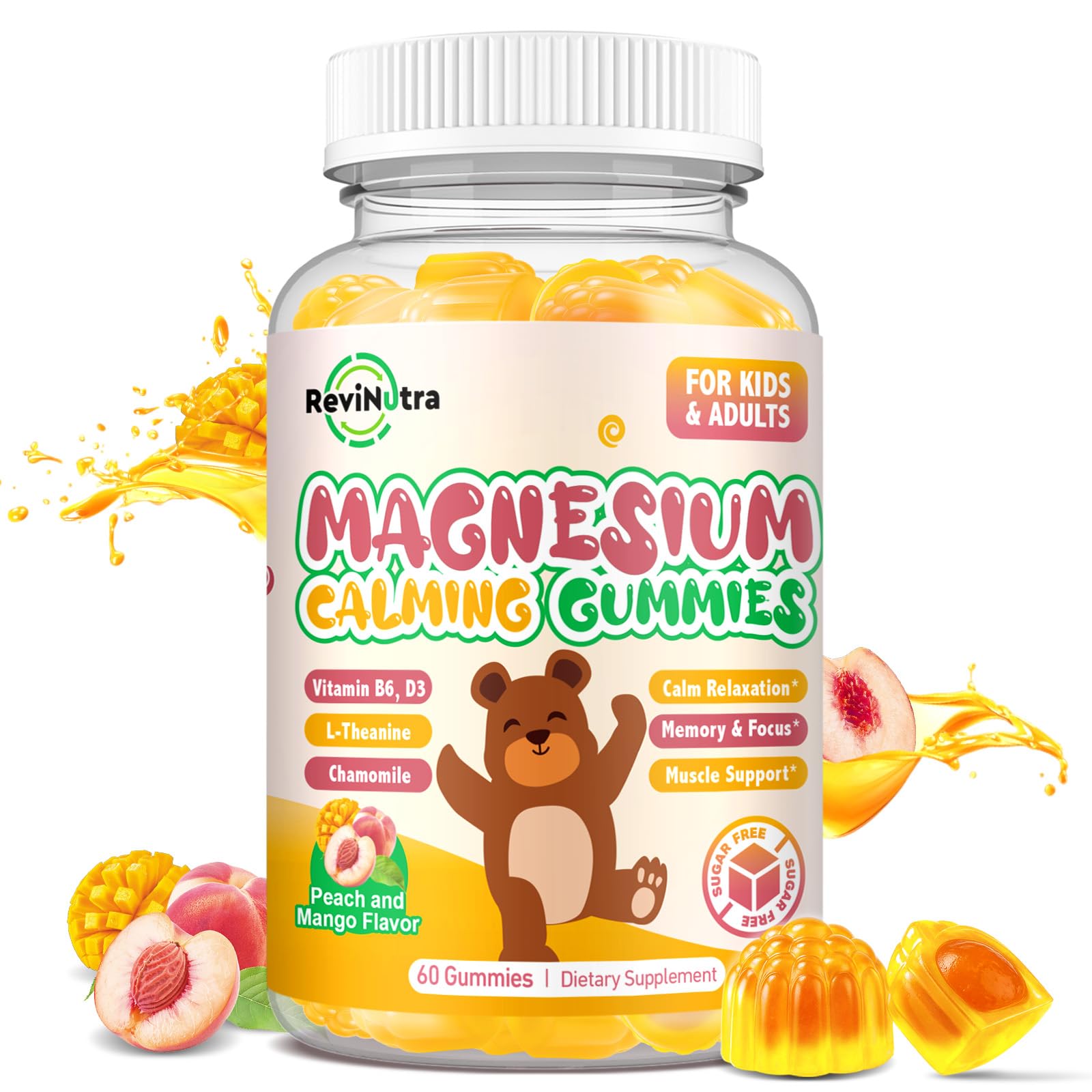 ReviNutra Magnesium Glycinate Gummies 60 Count