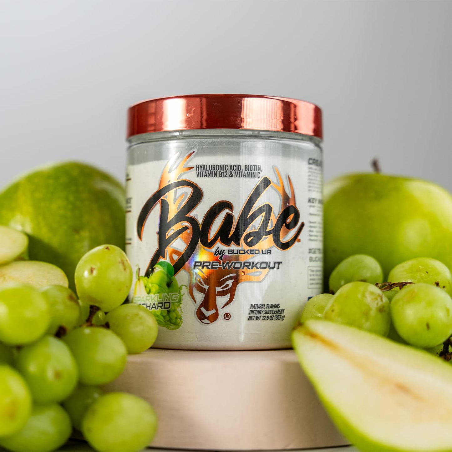 Bucked Up Babe Pre Workout Powder for Women, Sparkling Orchard, 13.9 oz