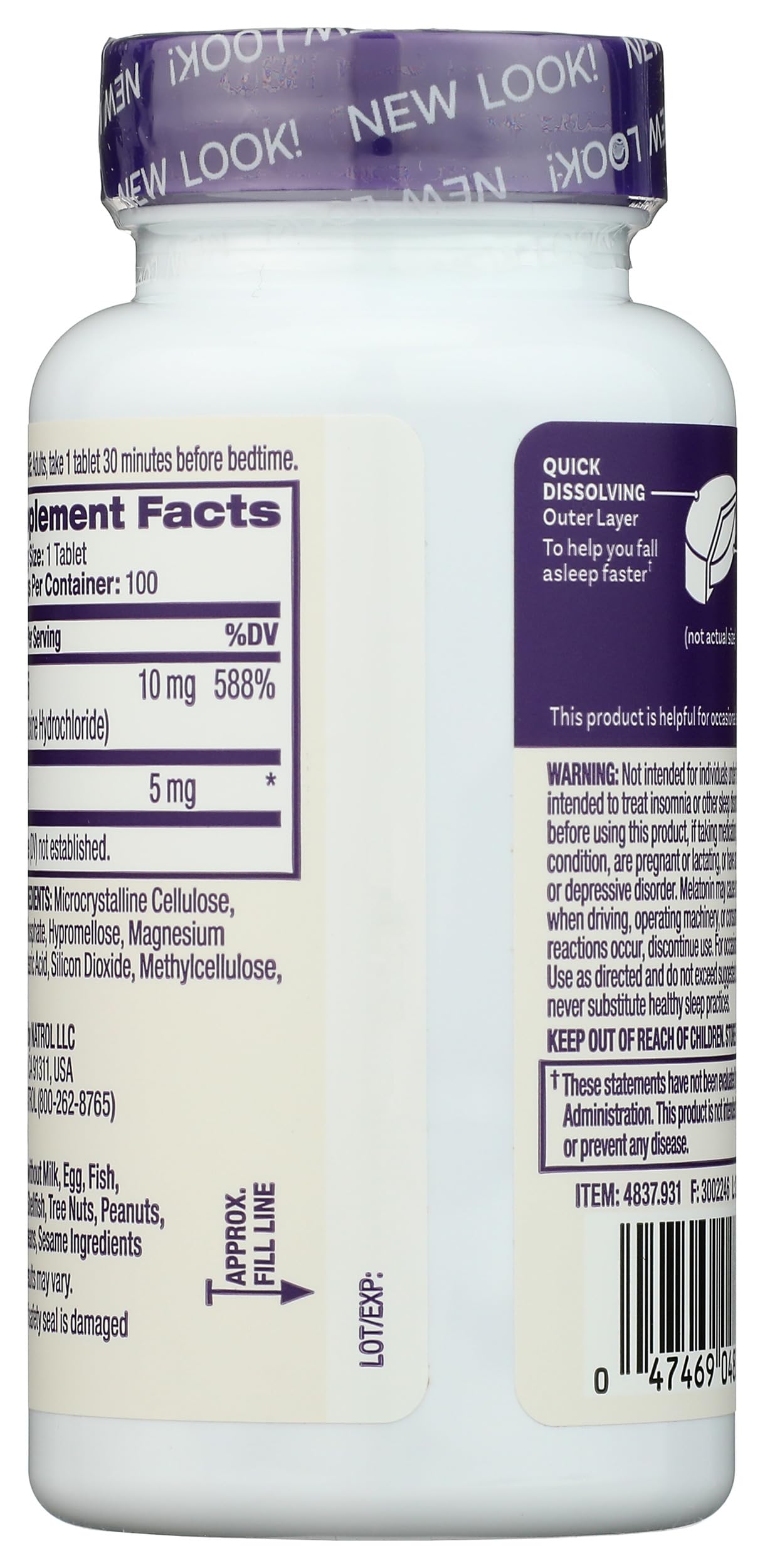 Natrol Melatonin 5mg Time Release Tablet, 100 Count