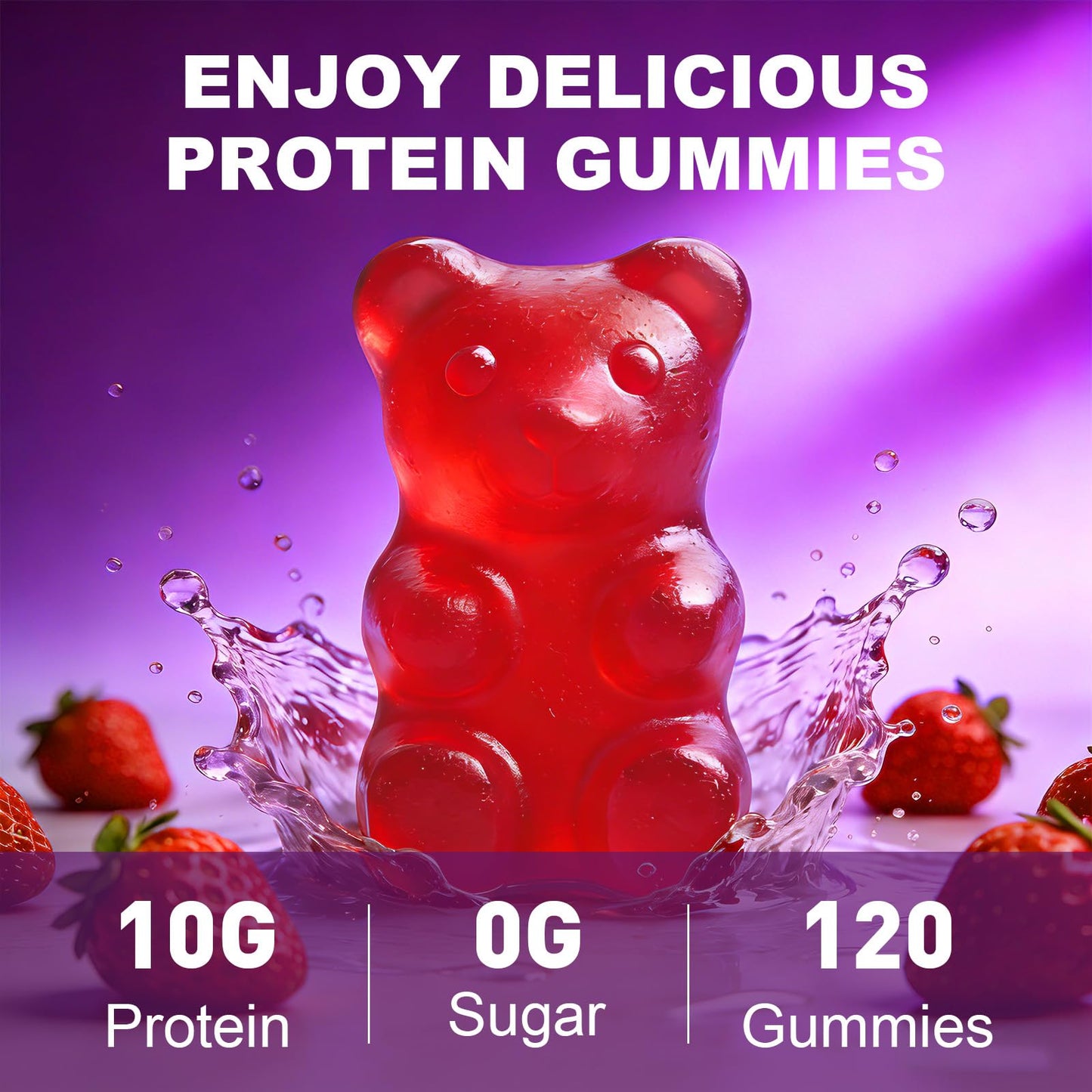 Geeoasis Whey Protein Gummies 120 Ct