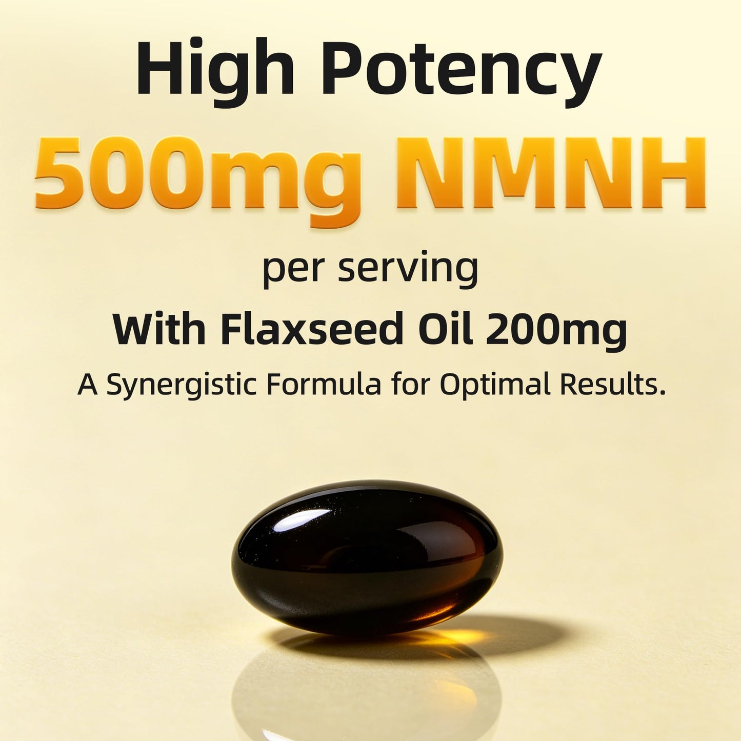 Shumol NAD Supplement Liposomal NMNH Softgel 500mg with Flaxseed Oil 200mg, 240 Softgels