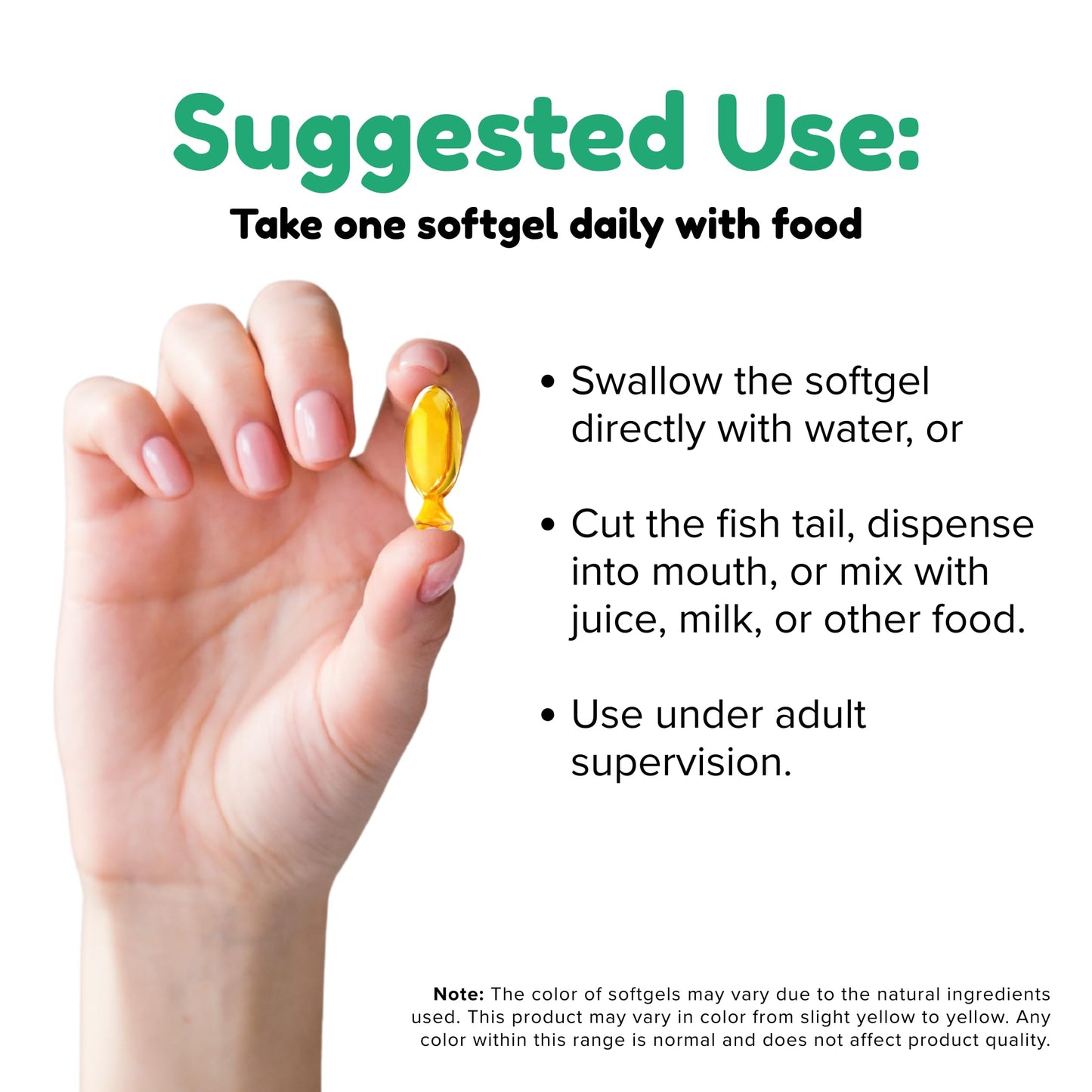 Kiddivit Algal Oil DHA Softgels for Kids 90 Softgels