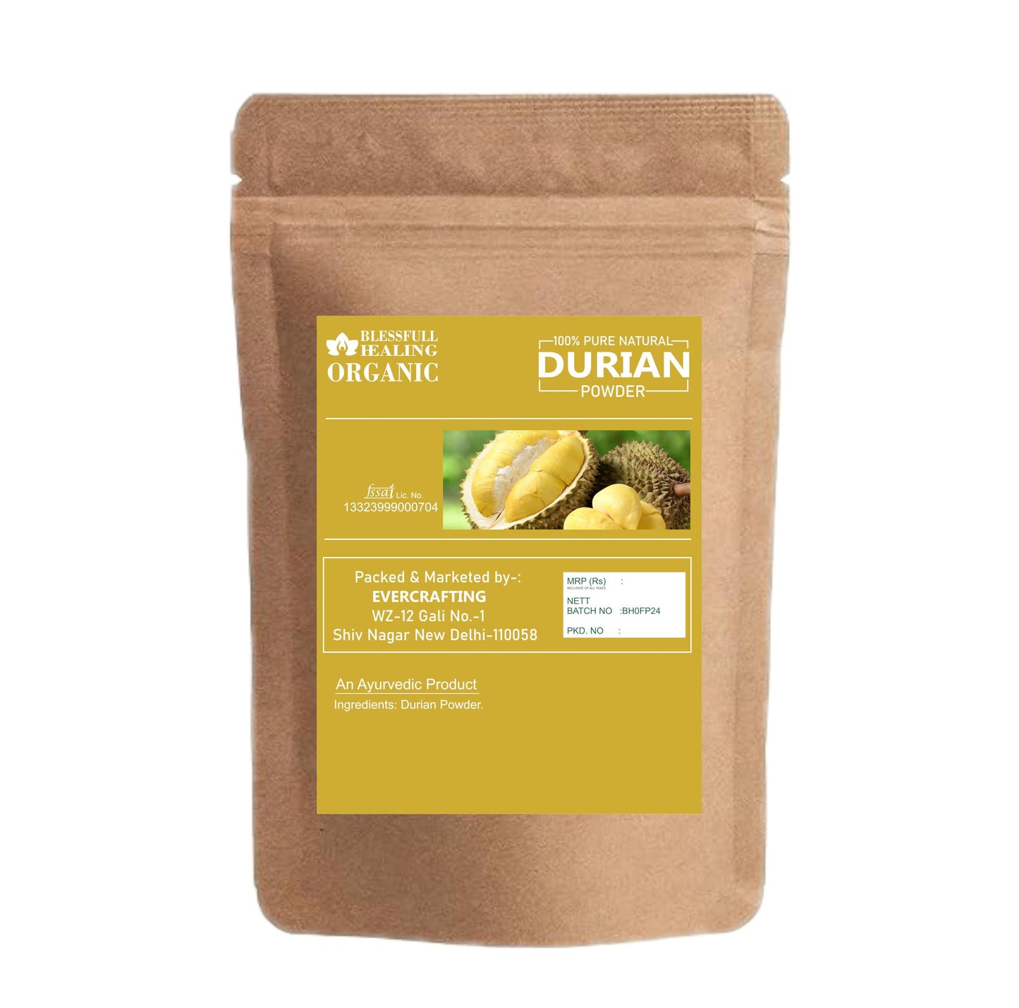 Blessfull Healing Organic Durian Powder 100 Gram