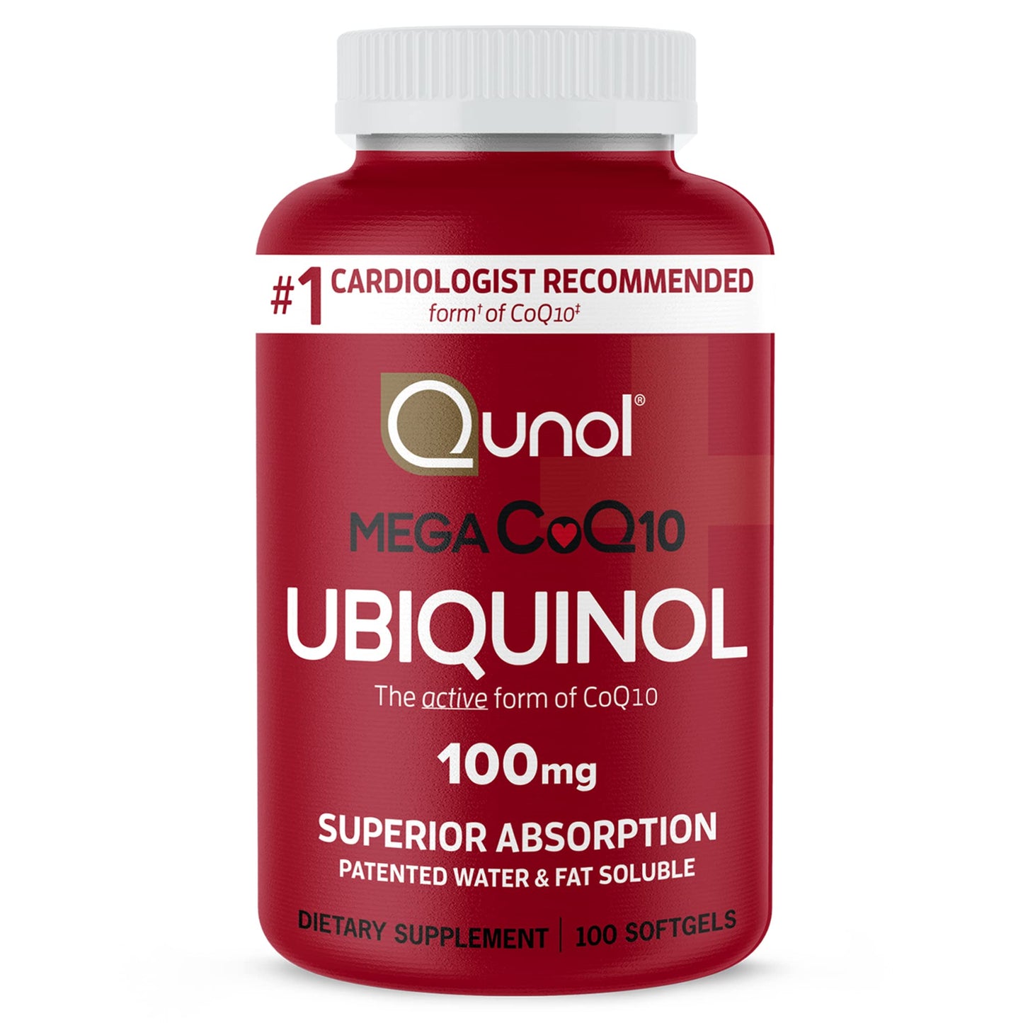 Qunol Ubiquinol CoQ10 100mg Softgel, 100 Count