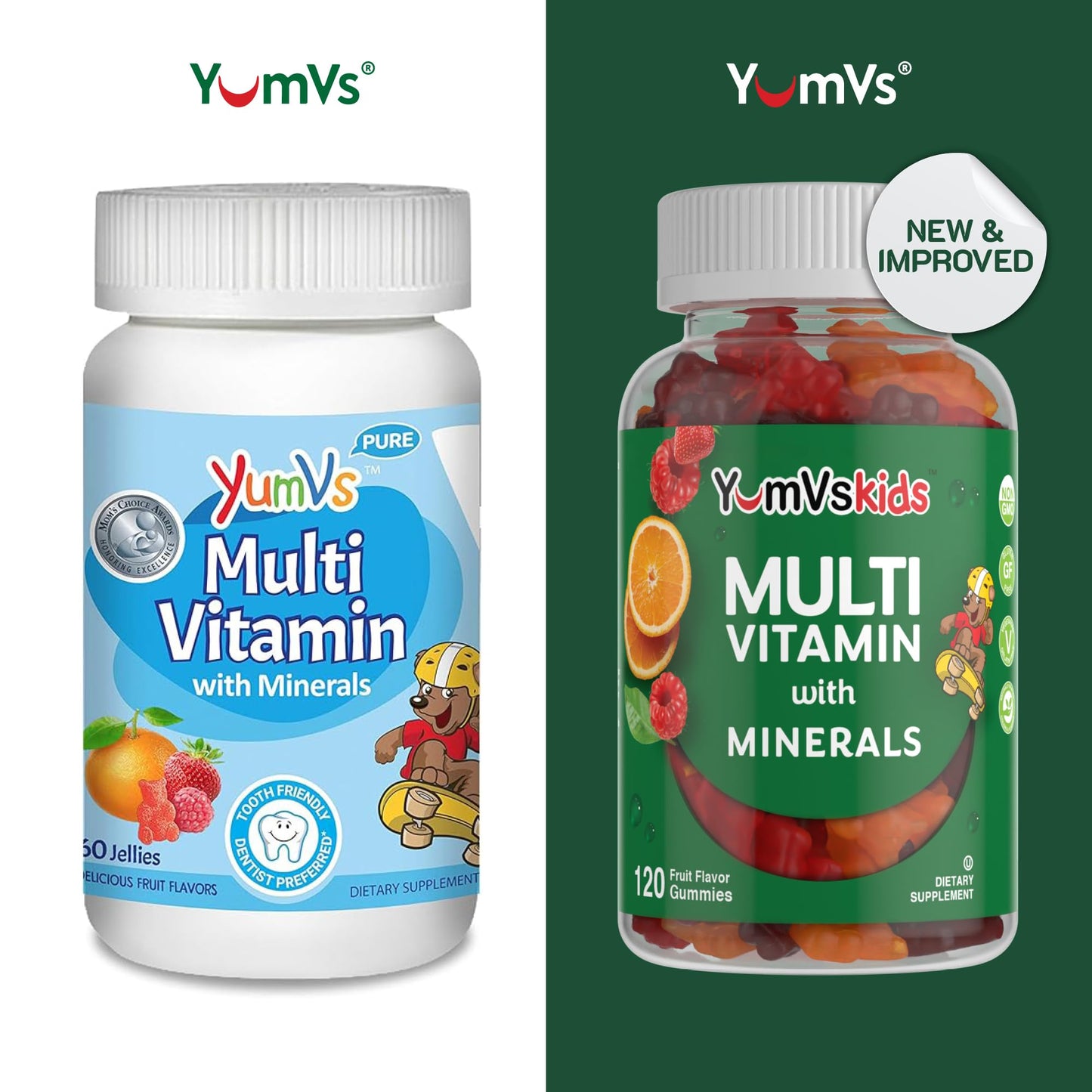 YUM-V'S Kids Multivitamin Gummies, 120 Count