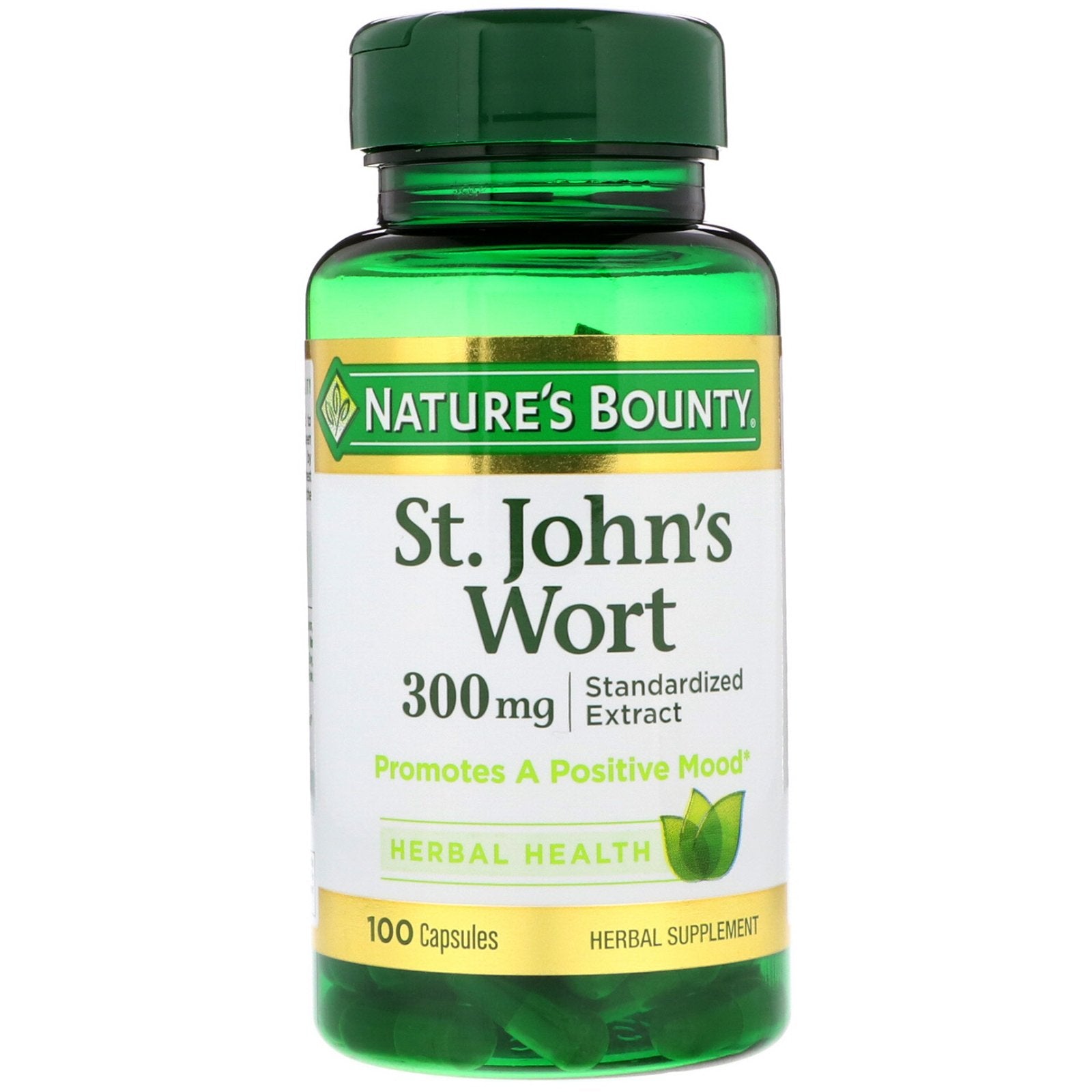 Nature's Bounty St. John's Wort 300mg Capsules, 100 Count