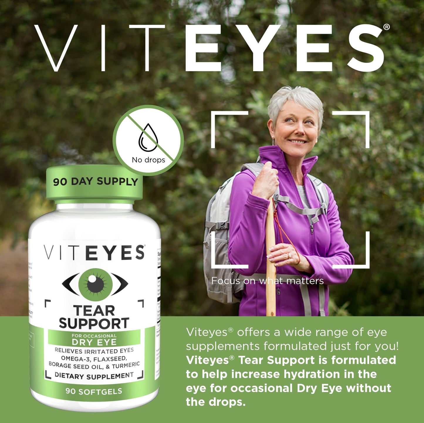 Viteyes Tear Support Eye Soothing Blend Softgels 90 Count