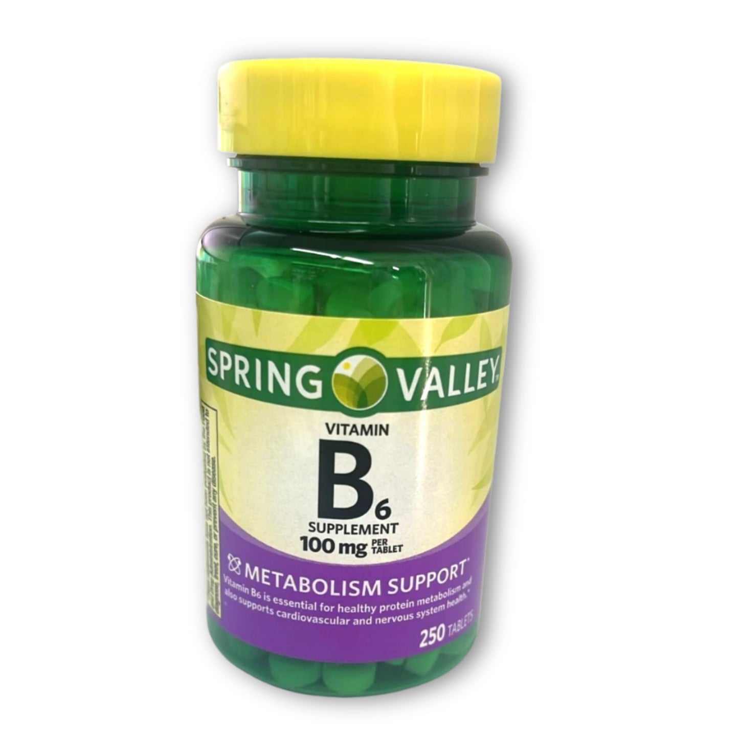 FUSION SHOP STORE Vitamin B6 Tablets 100mg - Essential Nutrient for Energy & Brain Function, 250 Tablets
