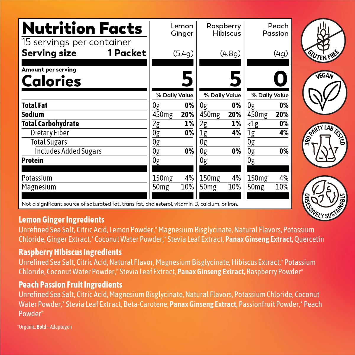 Rasa Hydration Adaptogen Powder Variety Pack 2.5 Ounce
