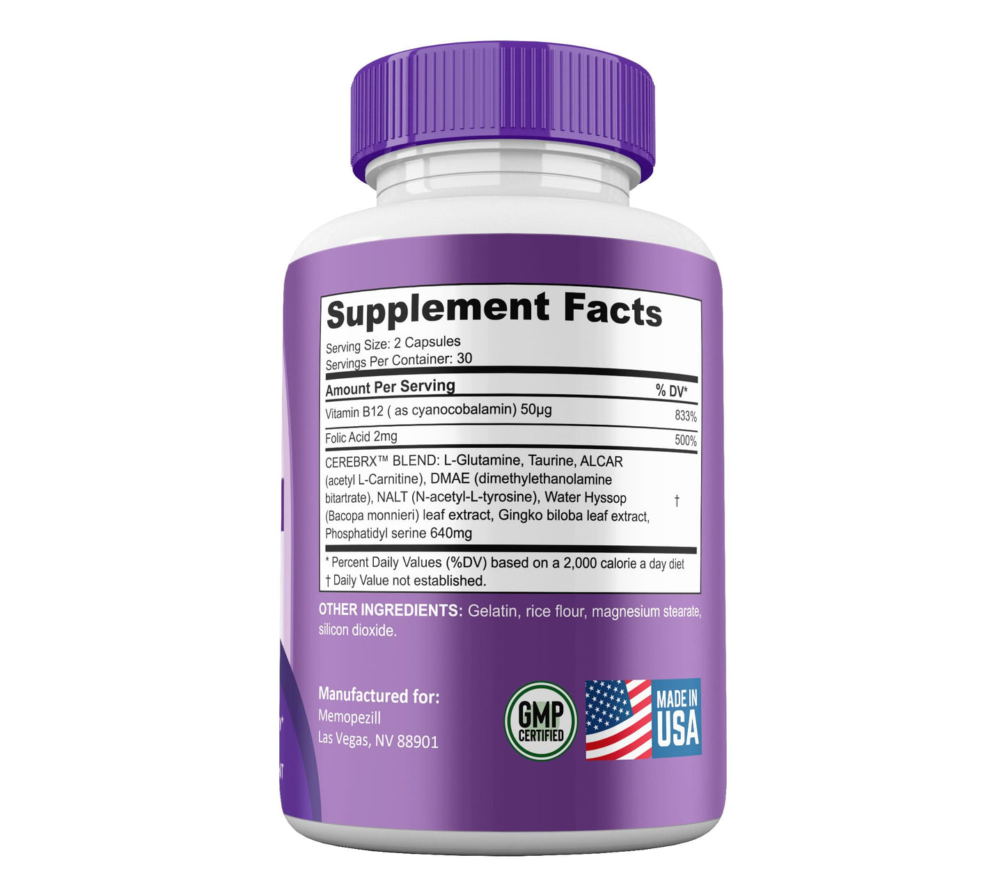 Shark Labs Memopezil Capsules 60 Count