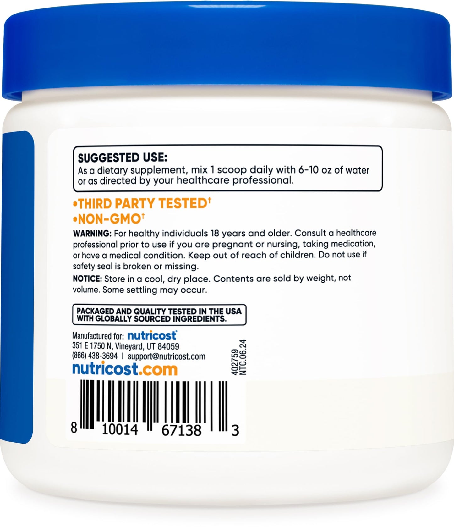 Nutricost L-Serine Powder 8.01 oz