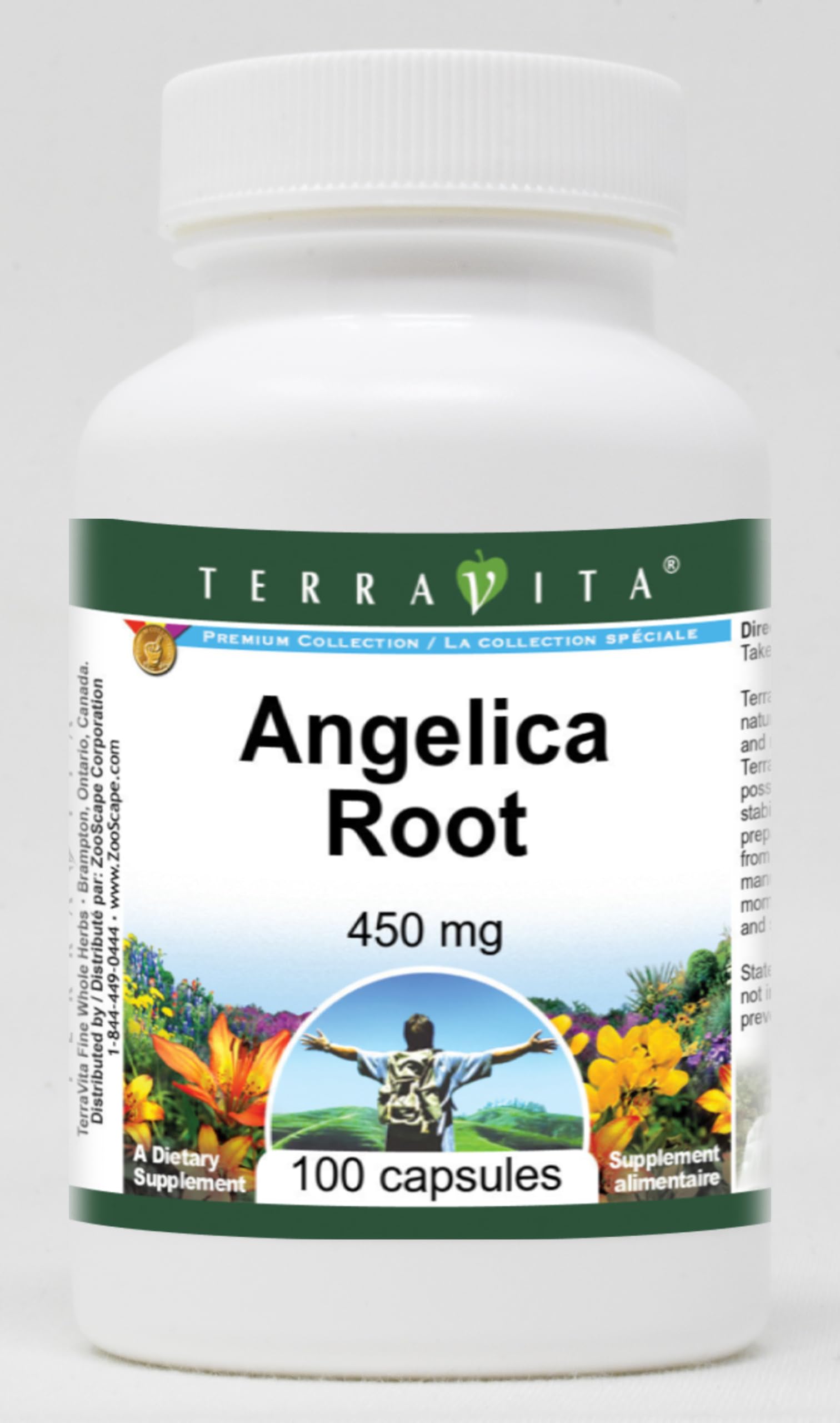 Terravita Angelica Root 450 mg Capsules, 300 Count