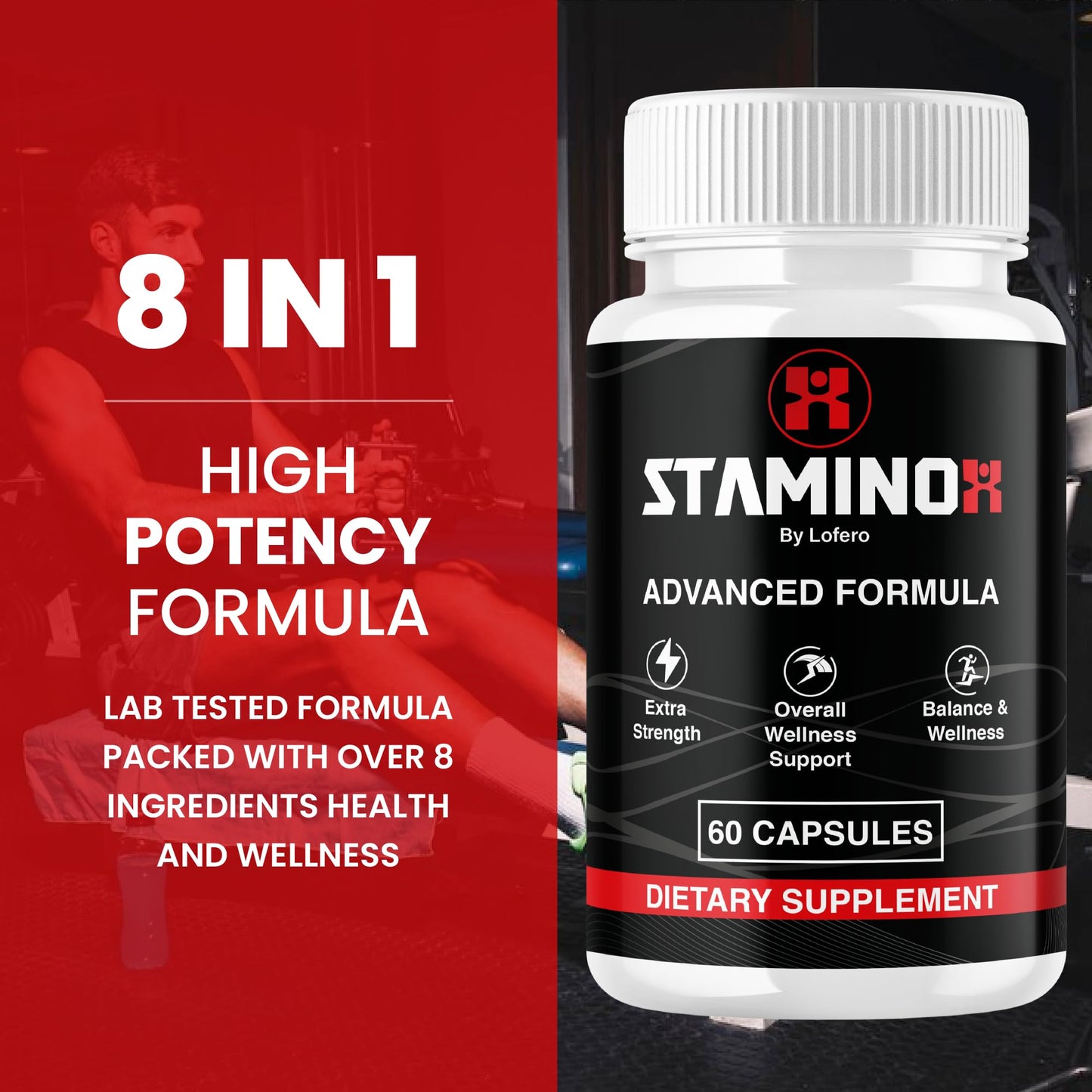 Lofero Staminox Multivitamin Capsules 60 Count