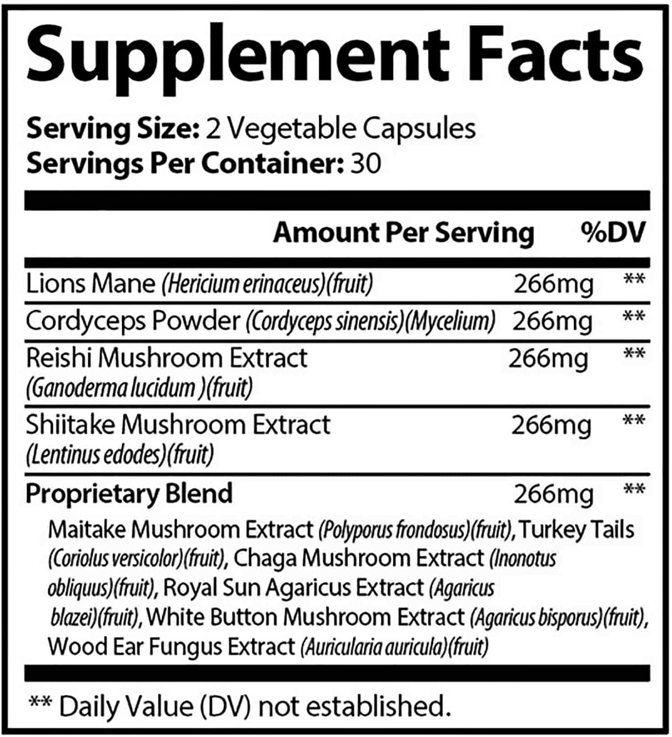POSURI DR Loves Roar Lions Mane Supplement 60 Capsules