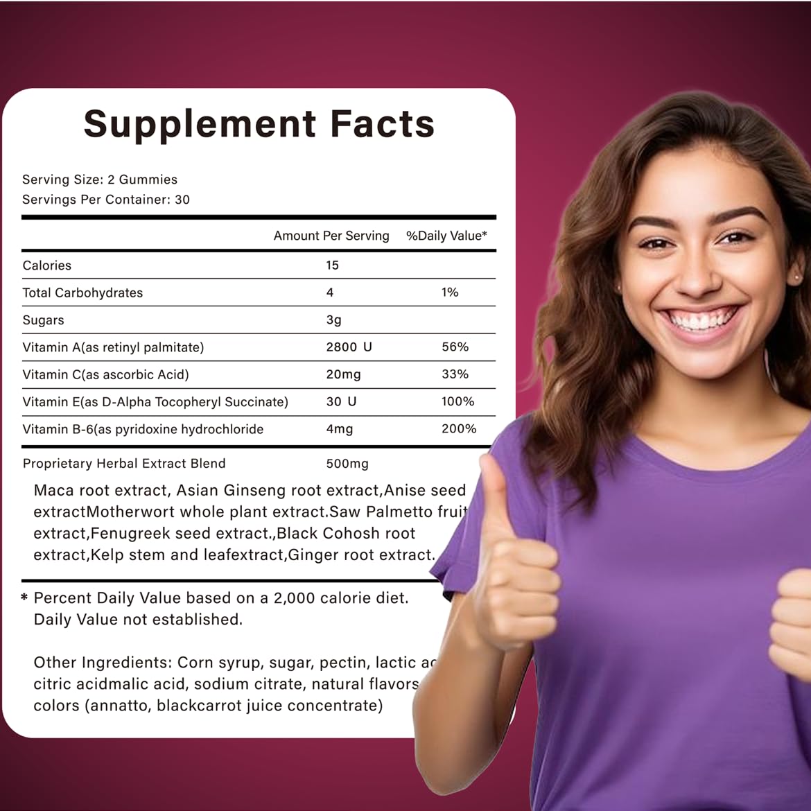 Leafroot BBL Gummies for Fitness Growth - 60 Gummies