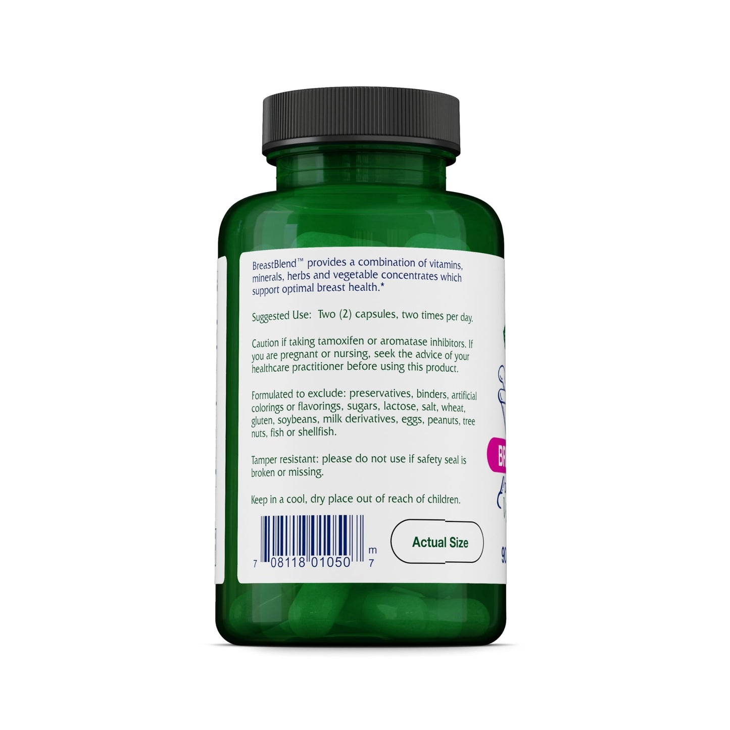 Vitanica BreastBlend Breast Support Supplement Capsule, 90 Count