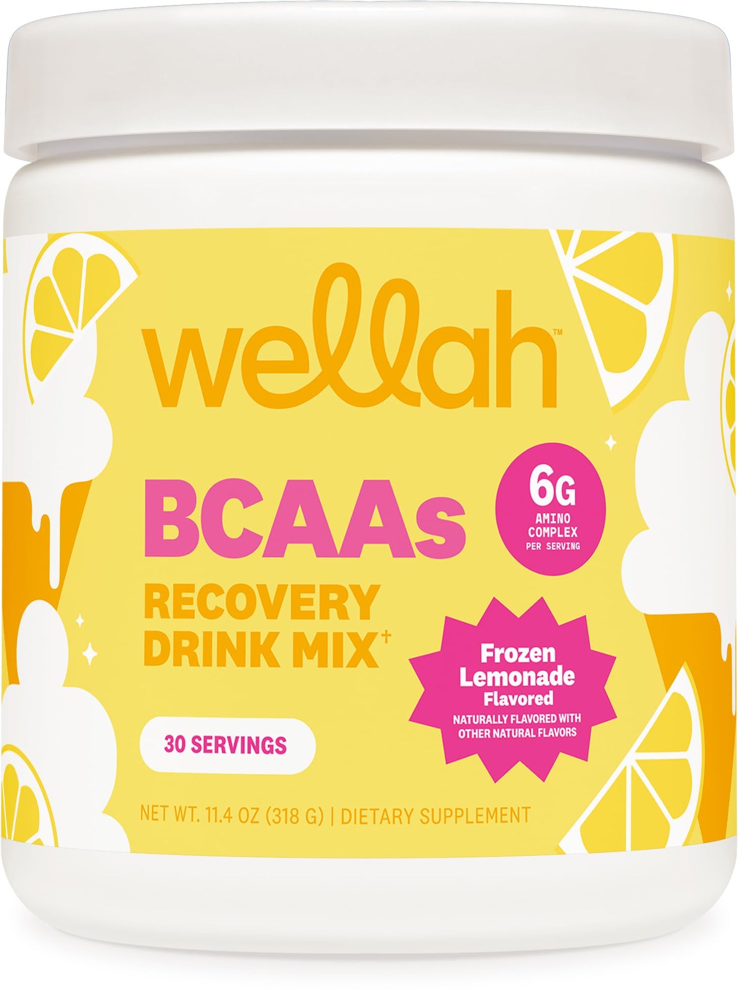 Wellah BCAAs (Frozen Lemonade Flavored) Powder 11.4 Ounce
