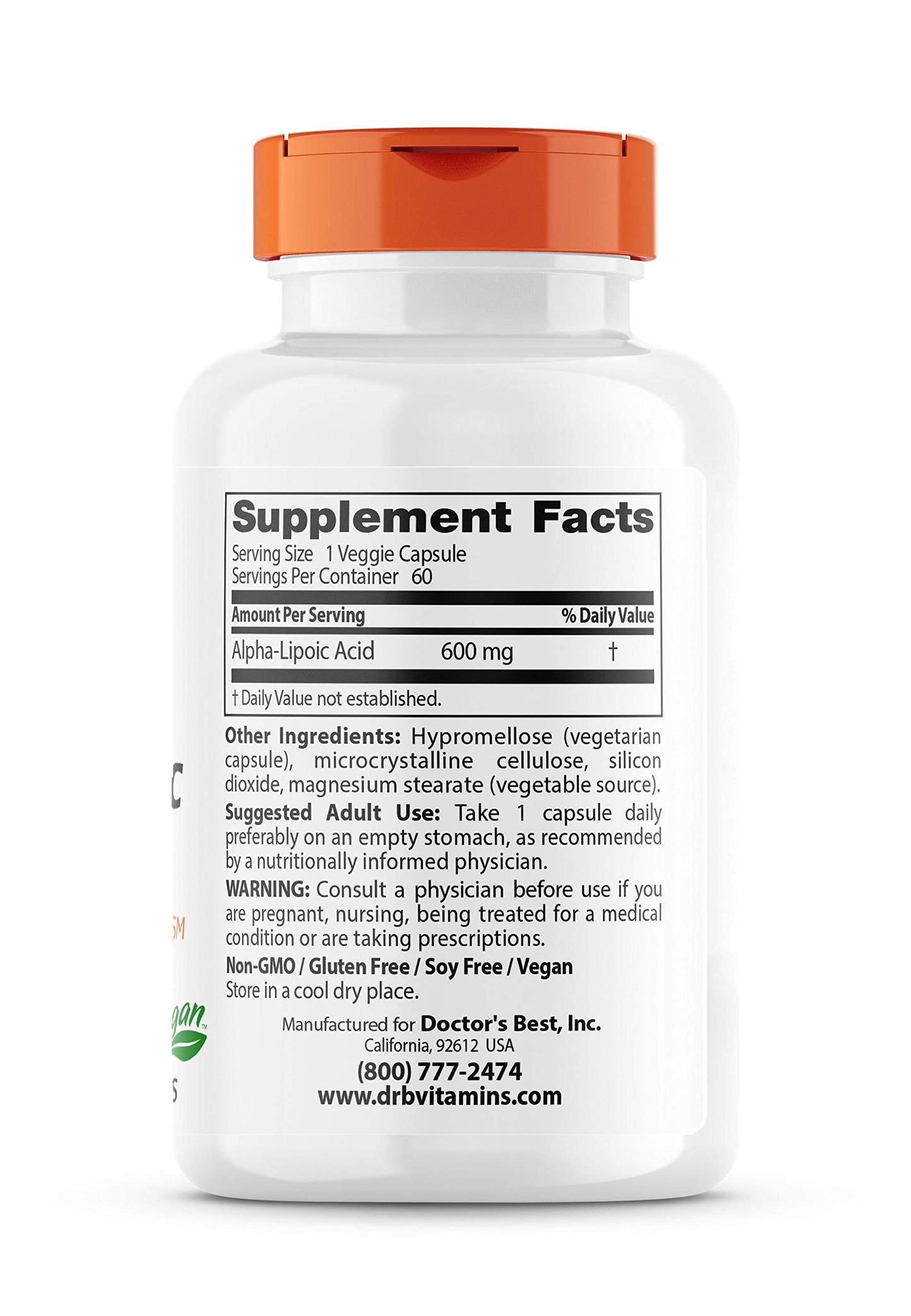 Doctor's BEST Alpha Lipoic Acid Tablet, 60 Count