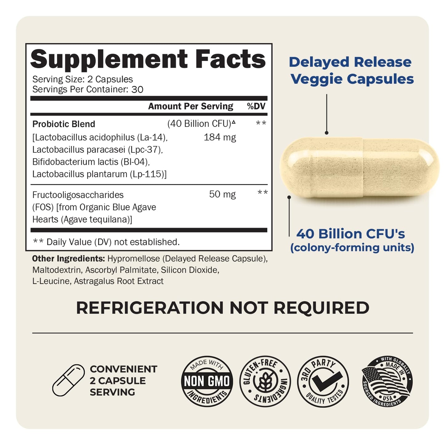 BioSchwartz Daily Probiotic Nutritional Supplement Capsule 60 Count