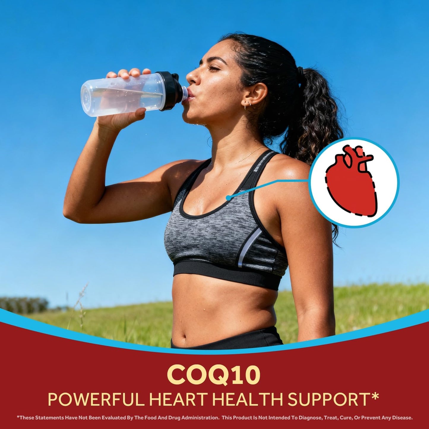 Doctor's Recipes CoQ10 with Probiotics 200 mg, 50 Billion CFUs from 10 Strains Per Serving, Bioavailable Ubiquinone for Heart & Gut, 60 Vegan Capsules, Non-GMO