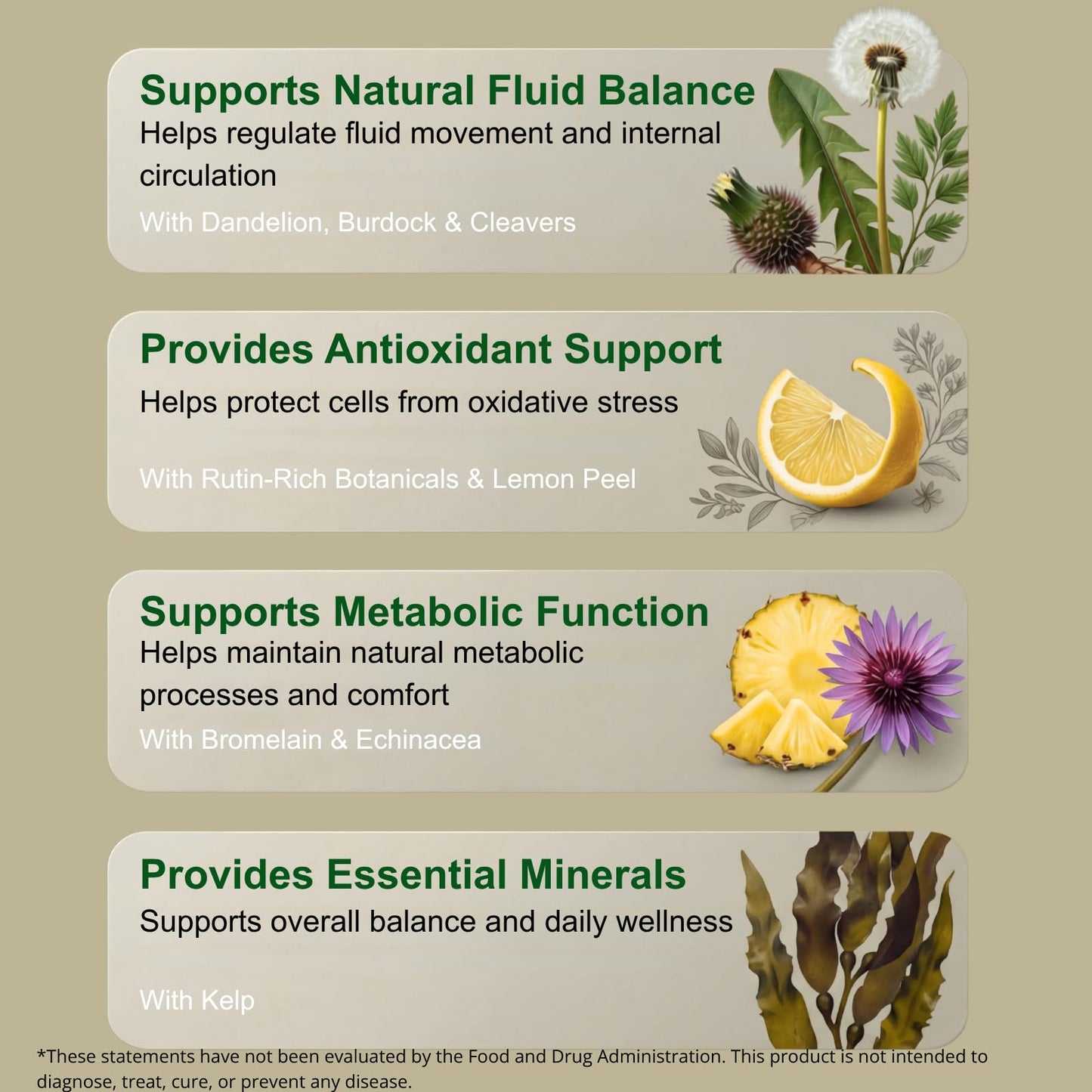 BioFianne Lymphatic Drainage Supplement Capsules, 60 Count