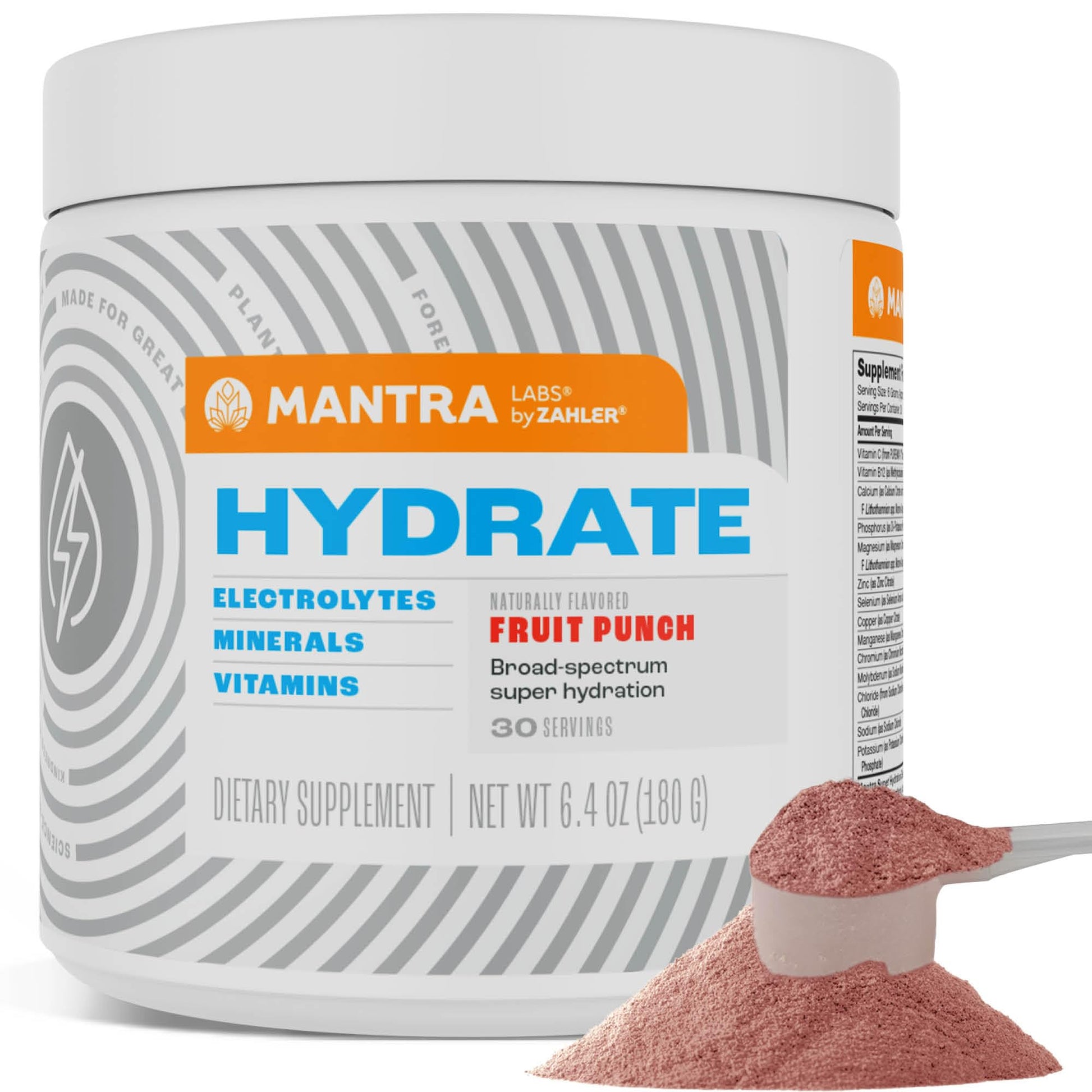 Zahler Mantra Hydration Supplement Powder, 1 Ounce