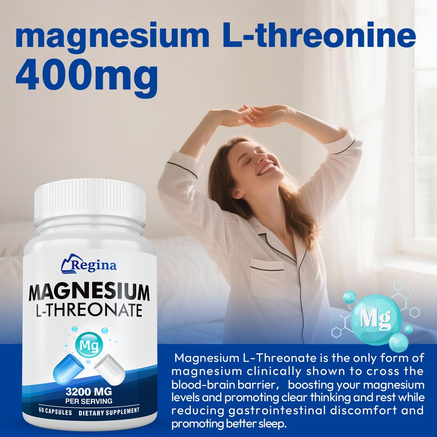 NEOGLI Magnesium L-Threonate Capsules, 60 Capsules