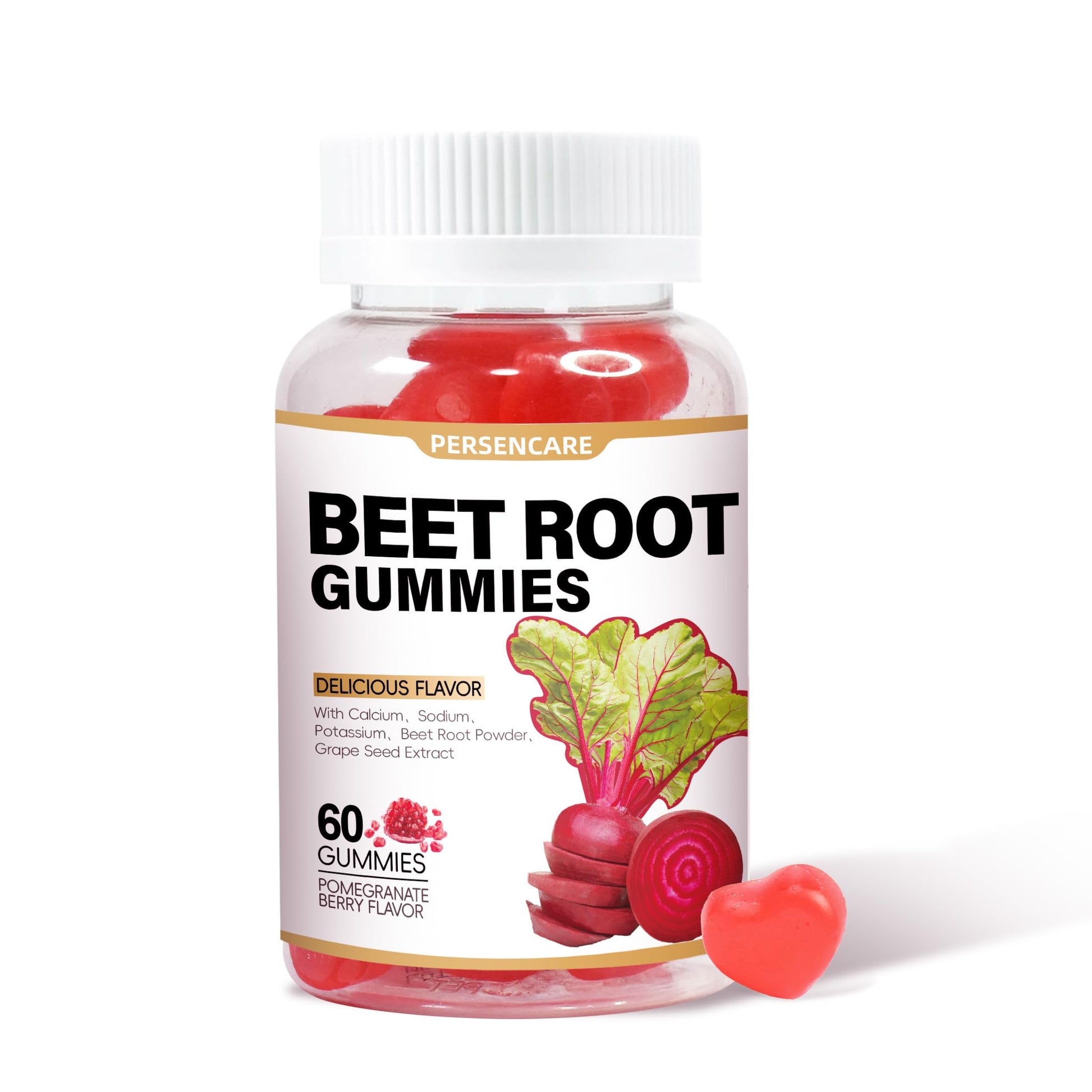 VAEYAE Beet Root Gummies, 60 Count