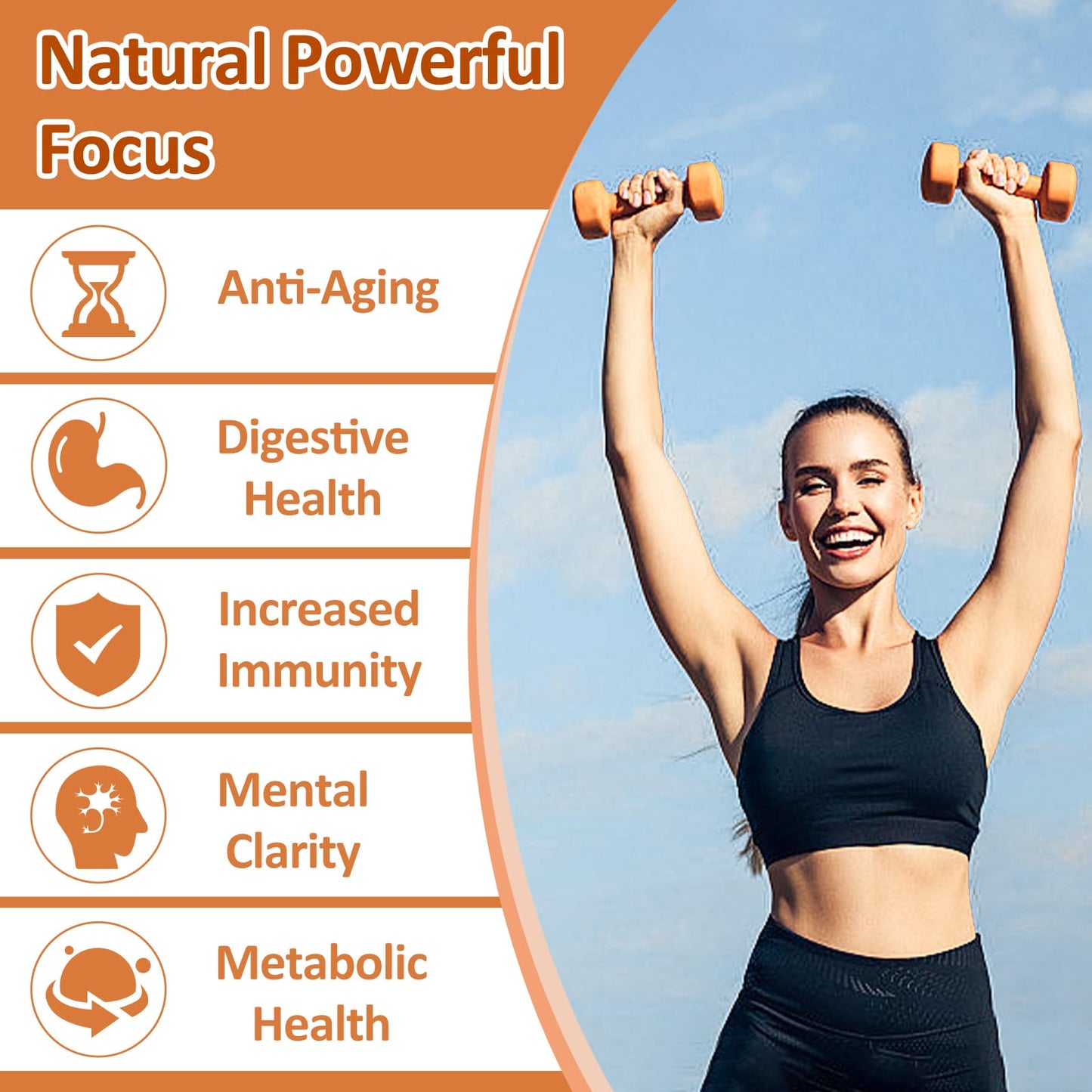 OMOGS Organic Mushroom Complex Extract Powder Blend Lion's Mane, Reishi, Chaga, Cordyceps, Turkey Tail, Supports Cognition and Brain Health, 1 Ounce
