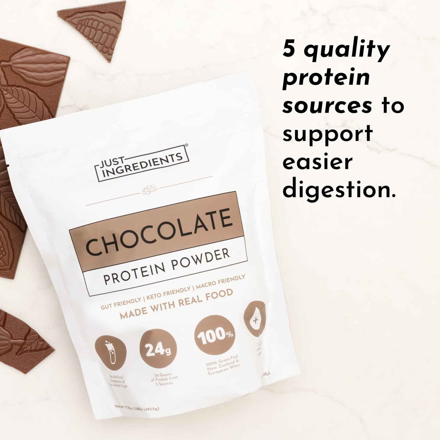 JUST INGREDIENTS Protein Powder - 15 Servings