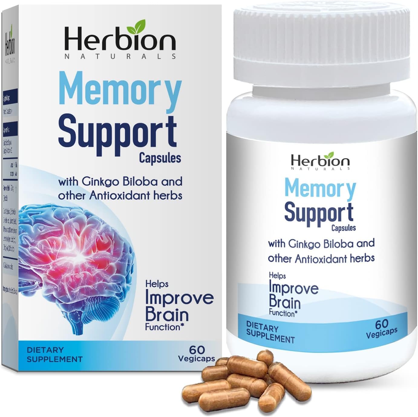 HERBION Naturals Memory Support Capsules, 60 Capsules