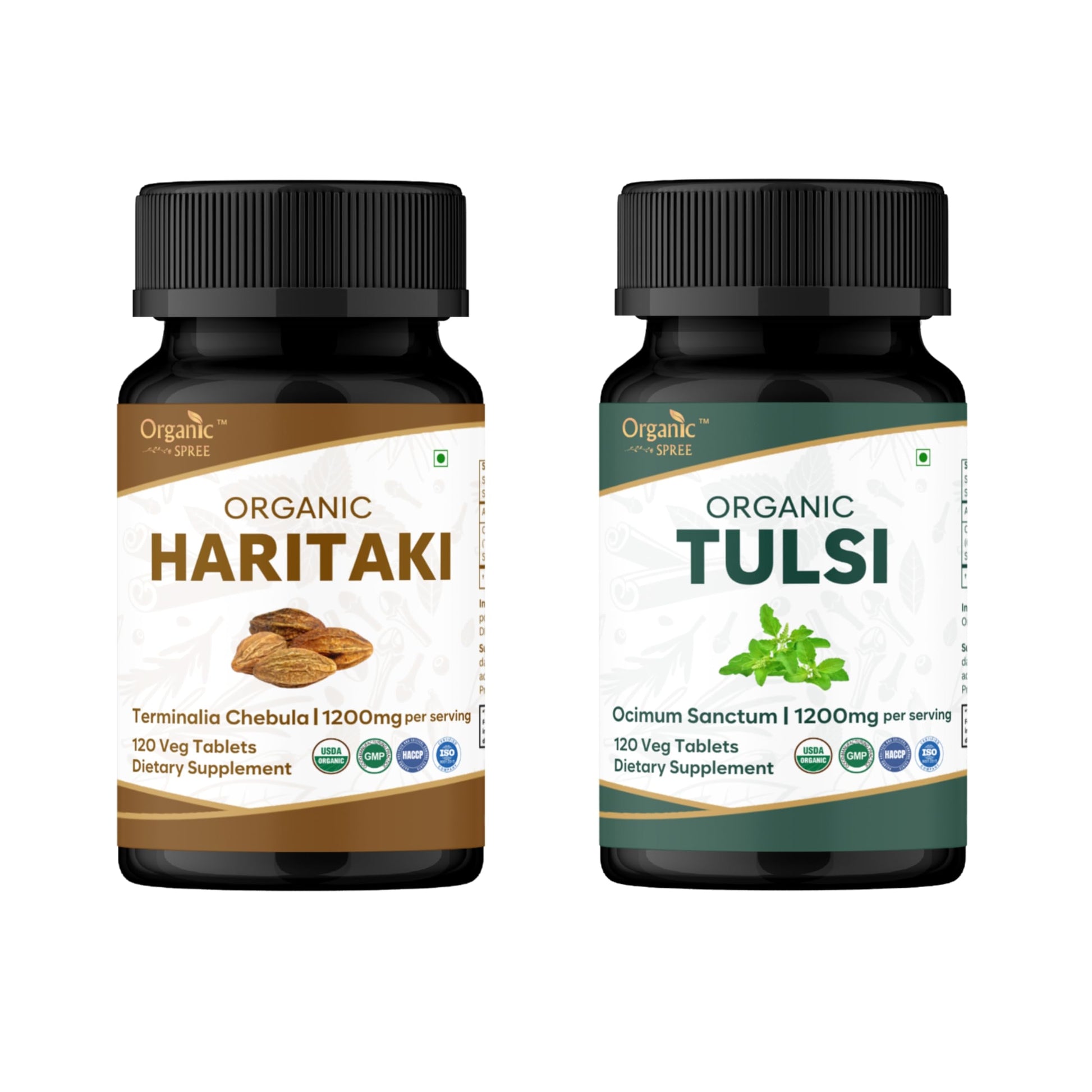 ORGANIC SPREE Haritaki & Tulsi Supplement Tablets 240