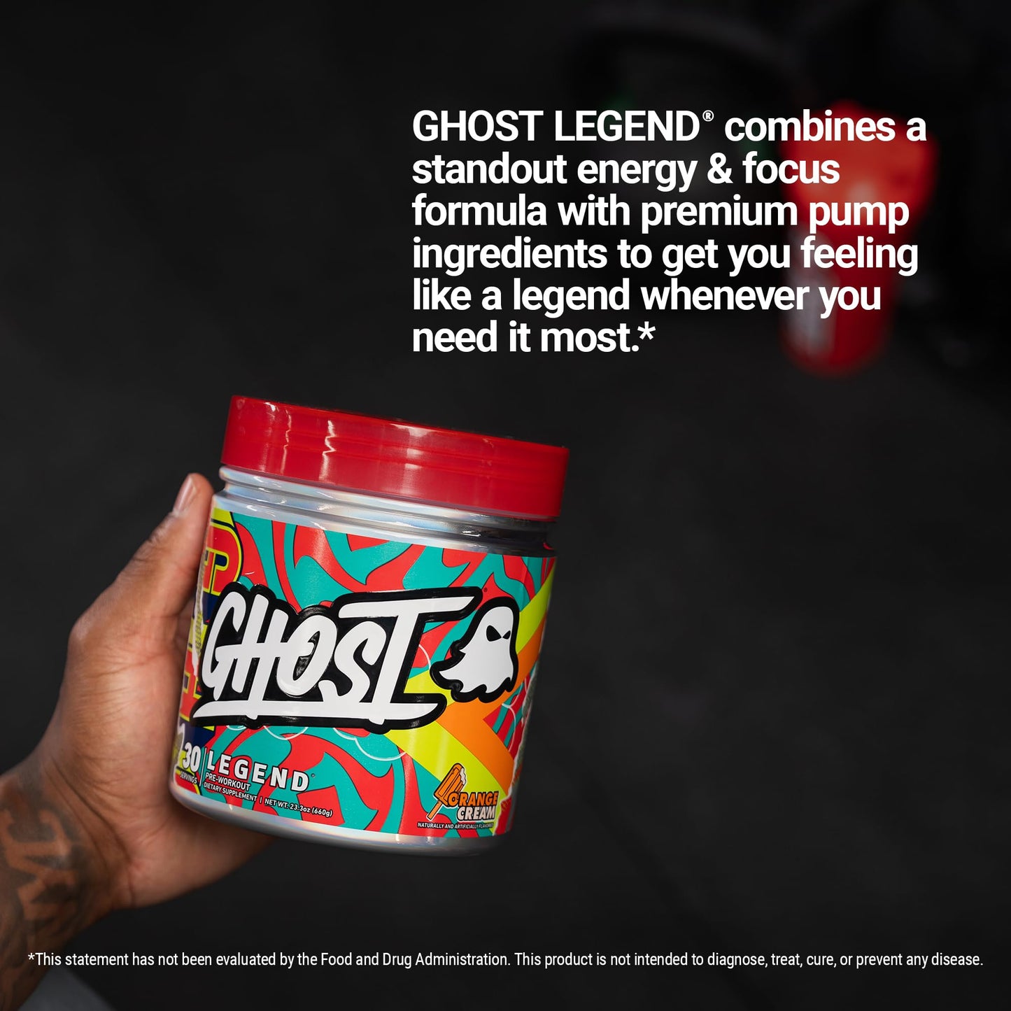 GHOST Legend Pre-Workout Powder, 23.3 oz