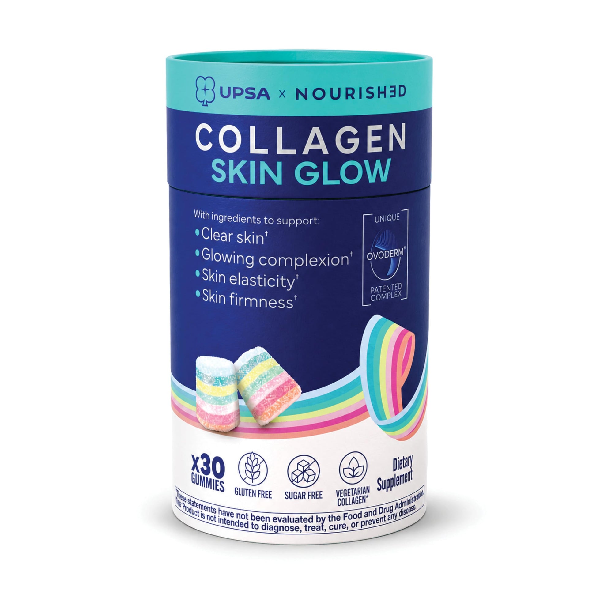 Upsa Nourished Collagen Skin Glow Gummy, 30 Count