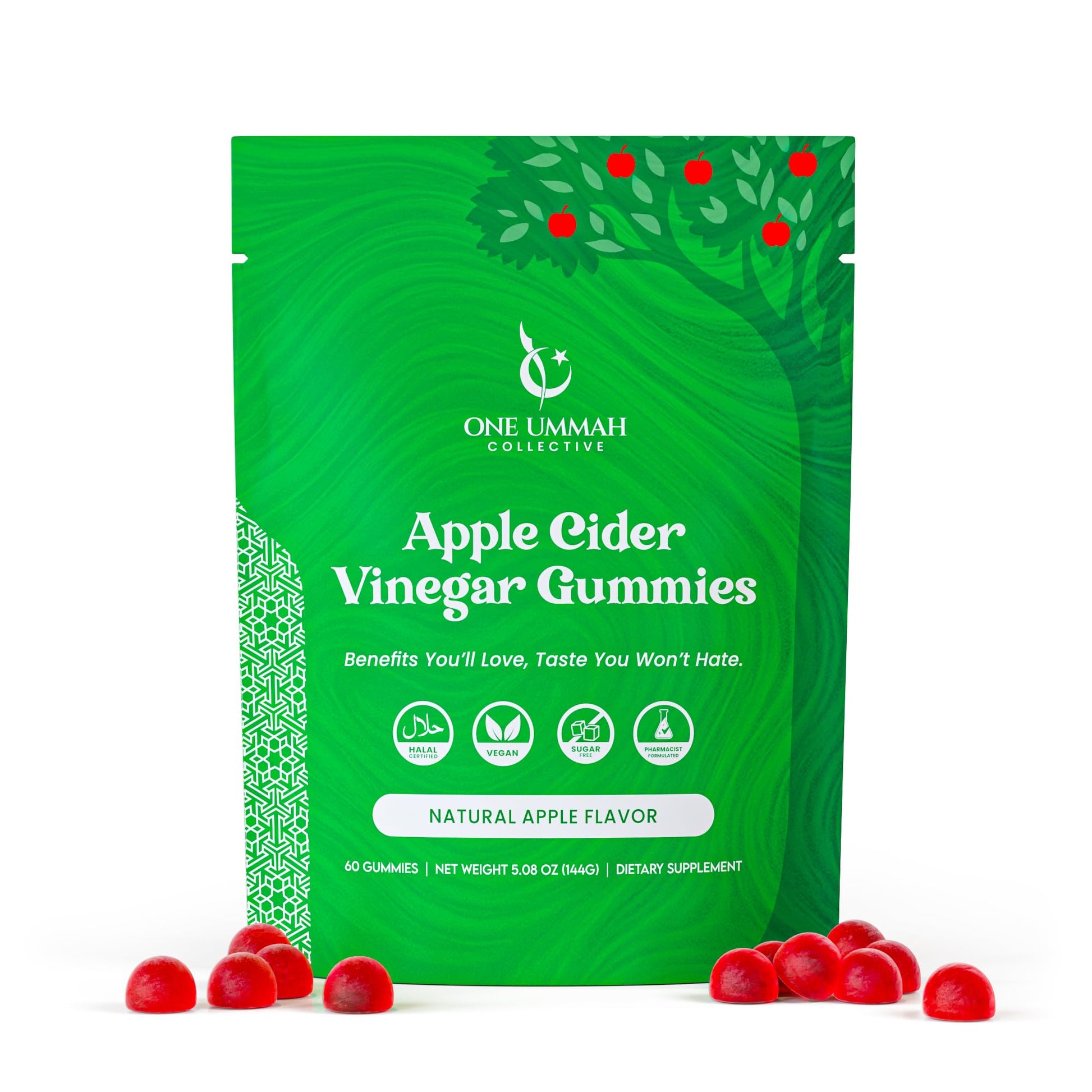 One Ummah Apple Cider Vinegar Gummies 60 Count