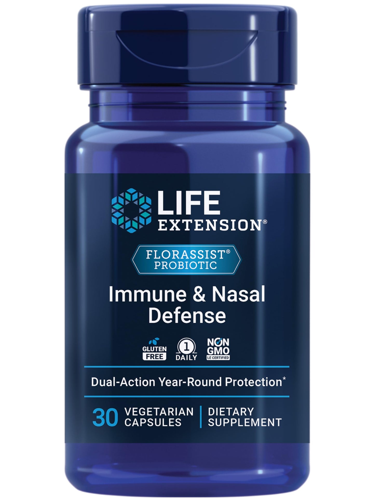 Life Extension FLORASSIST Immune & Nasal Defense L. rhamnosus CRL1505 Capsule 30 Count