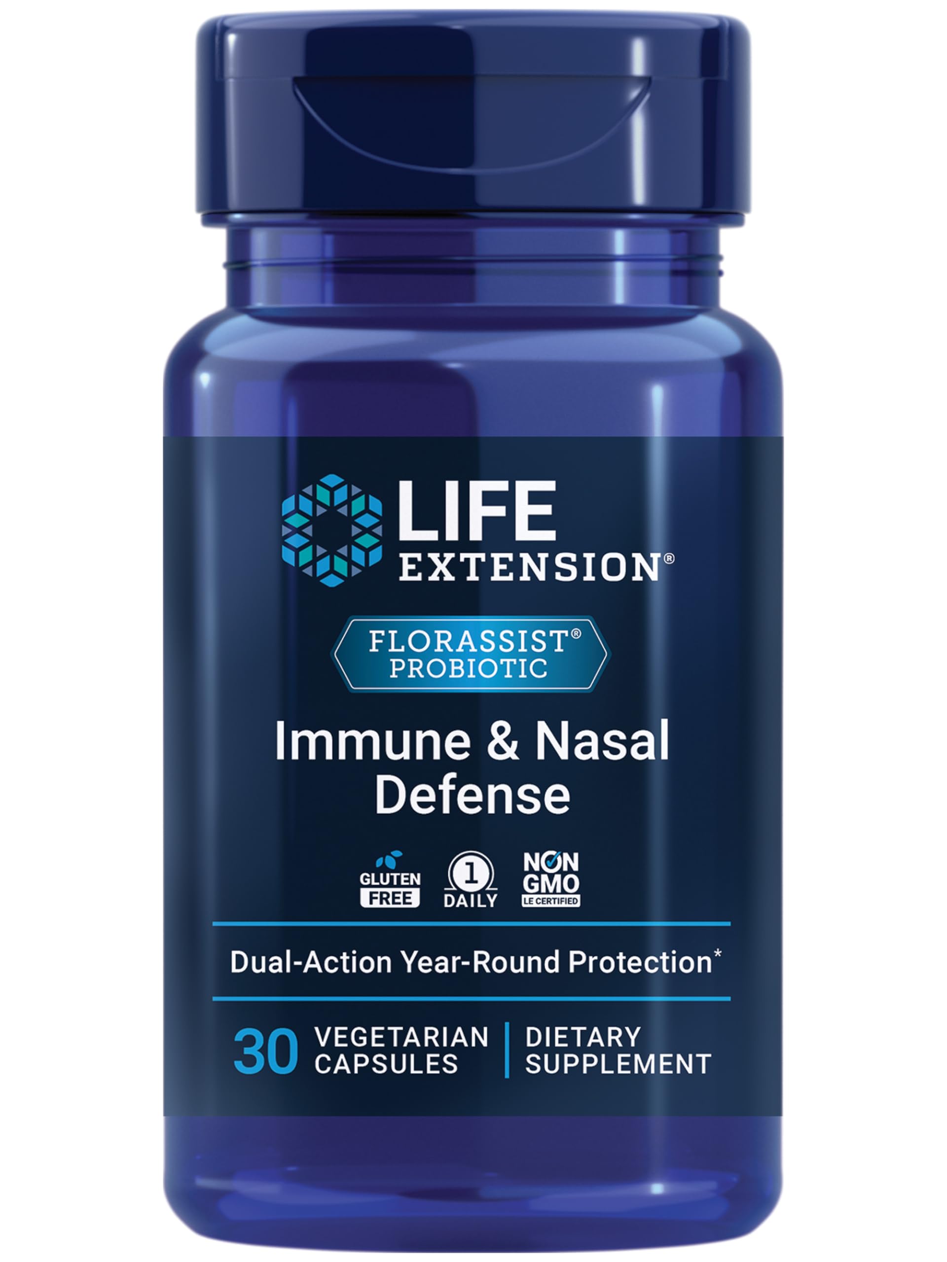 Life Extension FLORASSIST Immune & Nasal Defense L. rhamnosus CRL1505 Capsule 30 Count