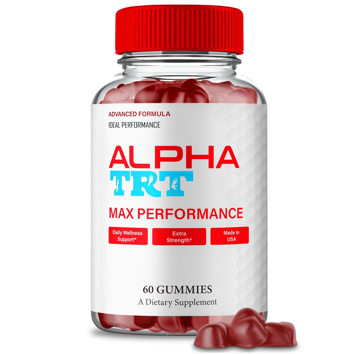 IDEAL PERFORMANCE Alpha TRT Gummies Gummy, 60 Count