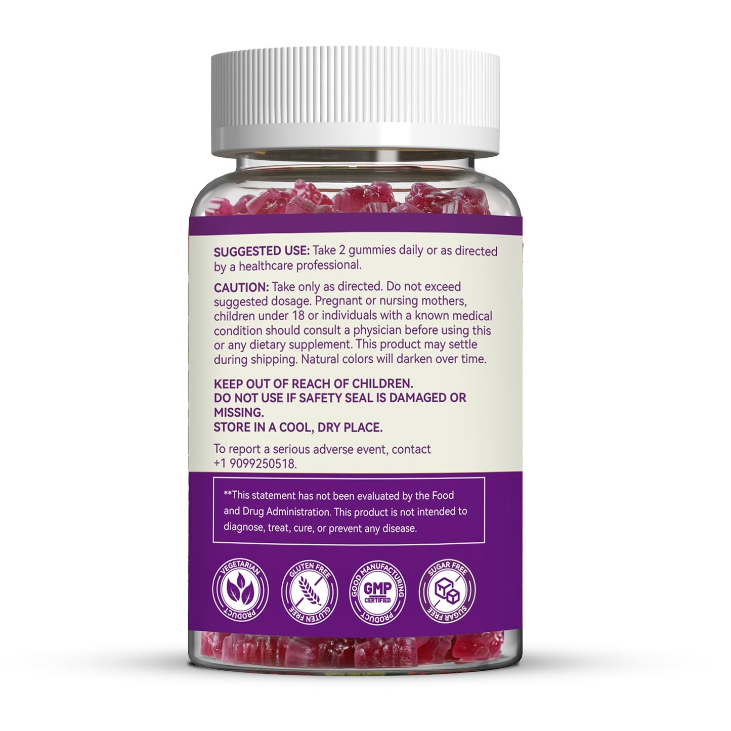 SmildeHeal Magnesium Oxide Gummies 400mg Gummy 60 Count