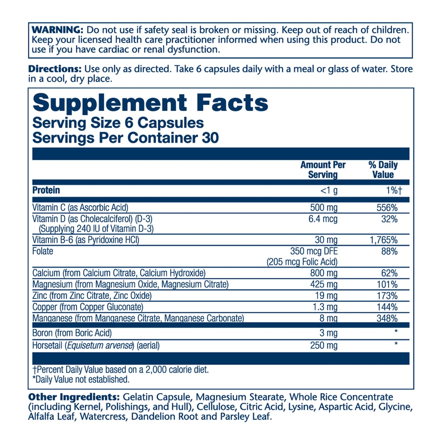 Solaray Calcium Citrate Supreme 800mg Advanced Bone Support Blend Gentle Digestion Formula, 30 Servings, 180 VegCaps