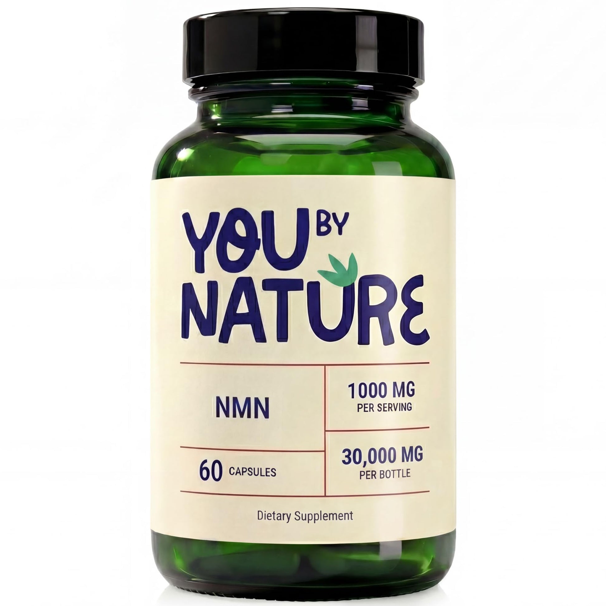 YOUBYNATURE NMN 1000mg Nicotinamide Mononucleotide Supplement, 60 Capsules