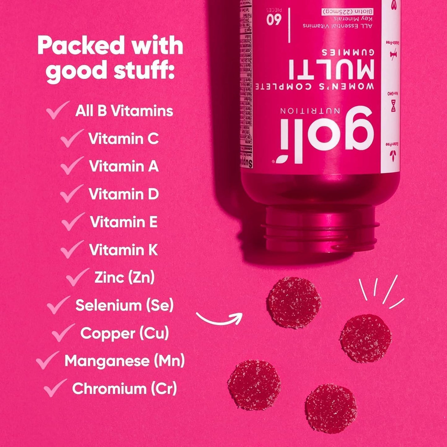 Goli Women's Multivitamin Gummies 60 Count