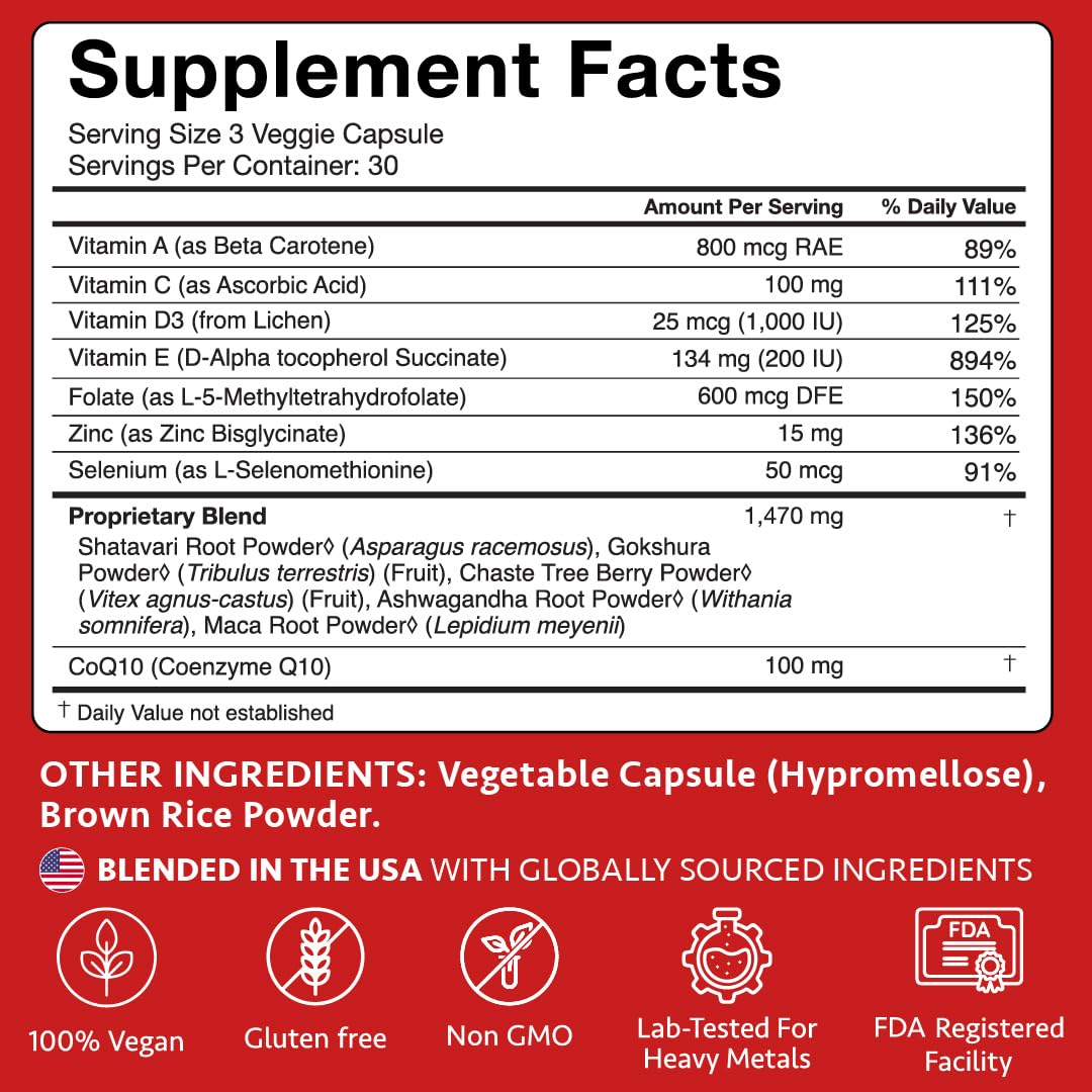 Freshly Moms Ayurvedic Fertility Supplements for Women - 90 Capsules