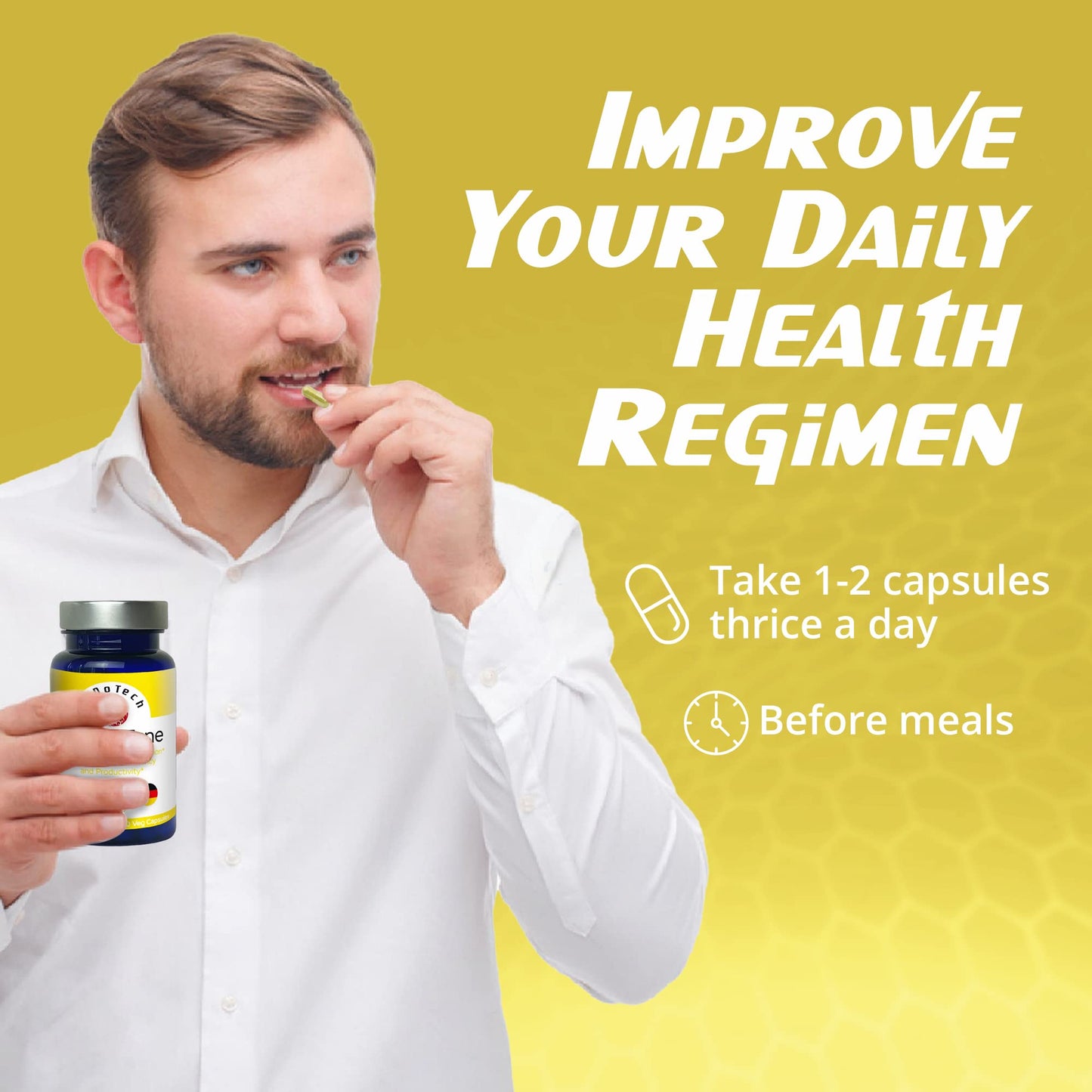 RaDoTech EnergyTune Energy Supplements Veg Capsules, 60 Count