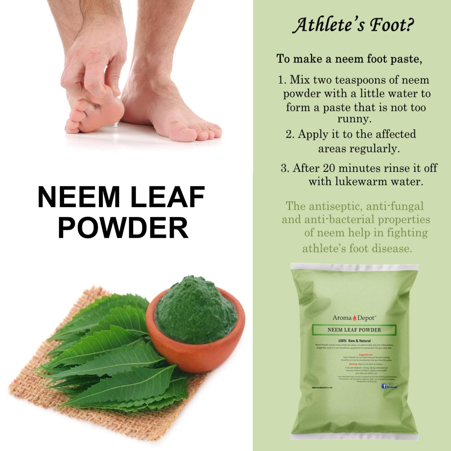 Aroma Depot Neem Leaf Powder 16 oz