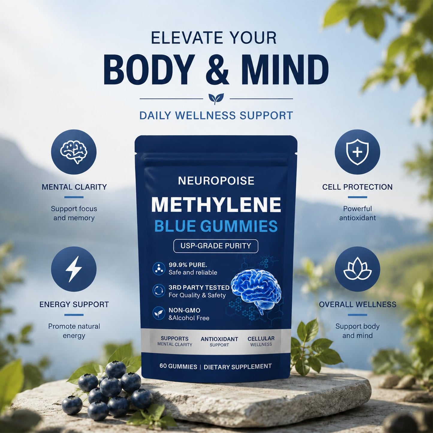 NEUROPOISE Methylene Blue Capsule, 1 Capsule